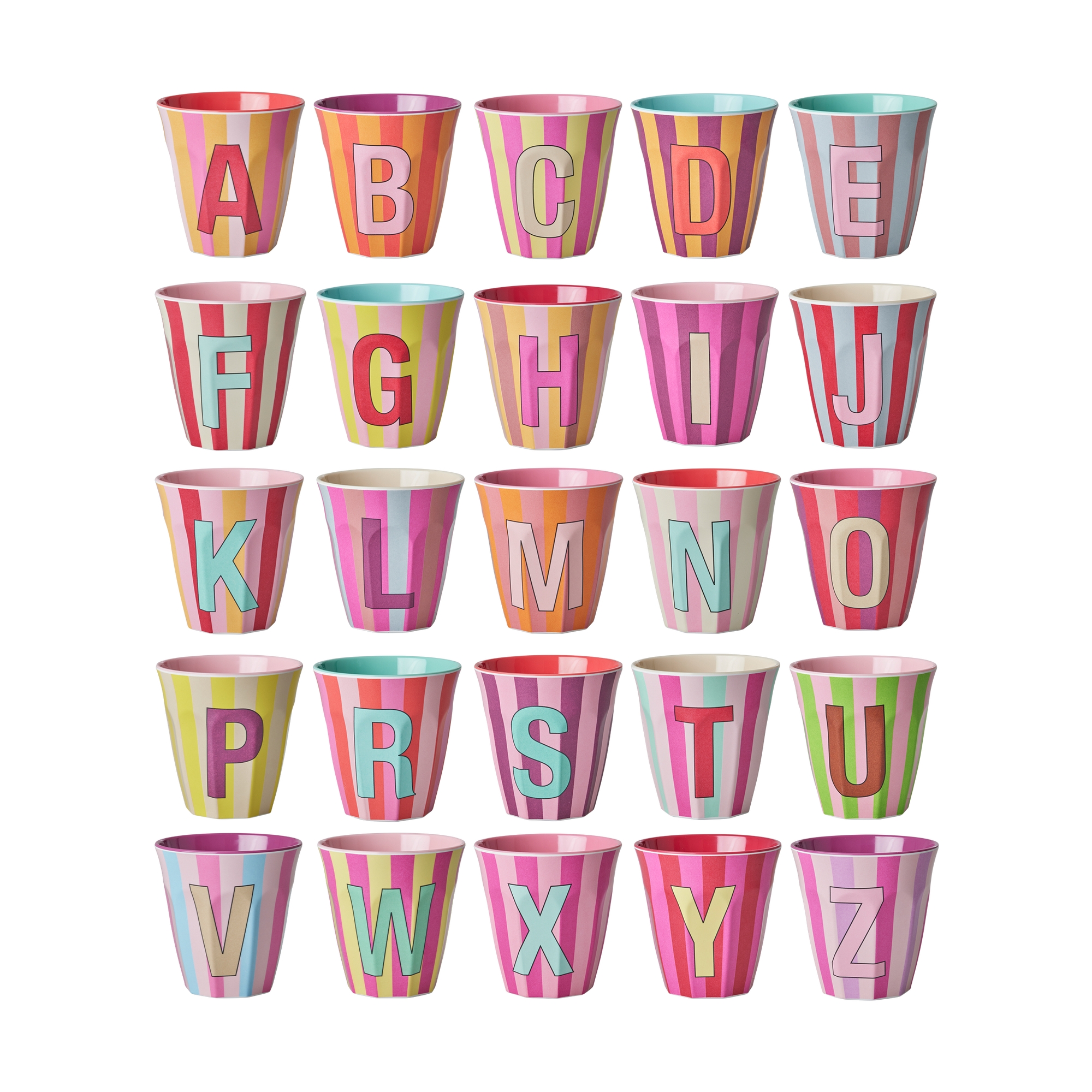 Becher Alphabet Pinkish