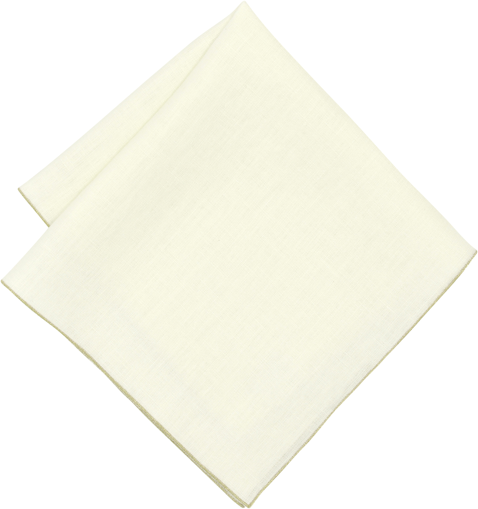 Serviette Ecru/Gold Linnen Ivory