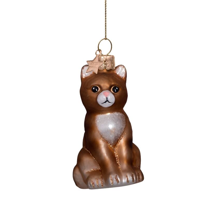 Ornament Katze rot
