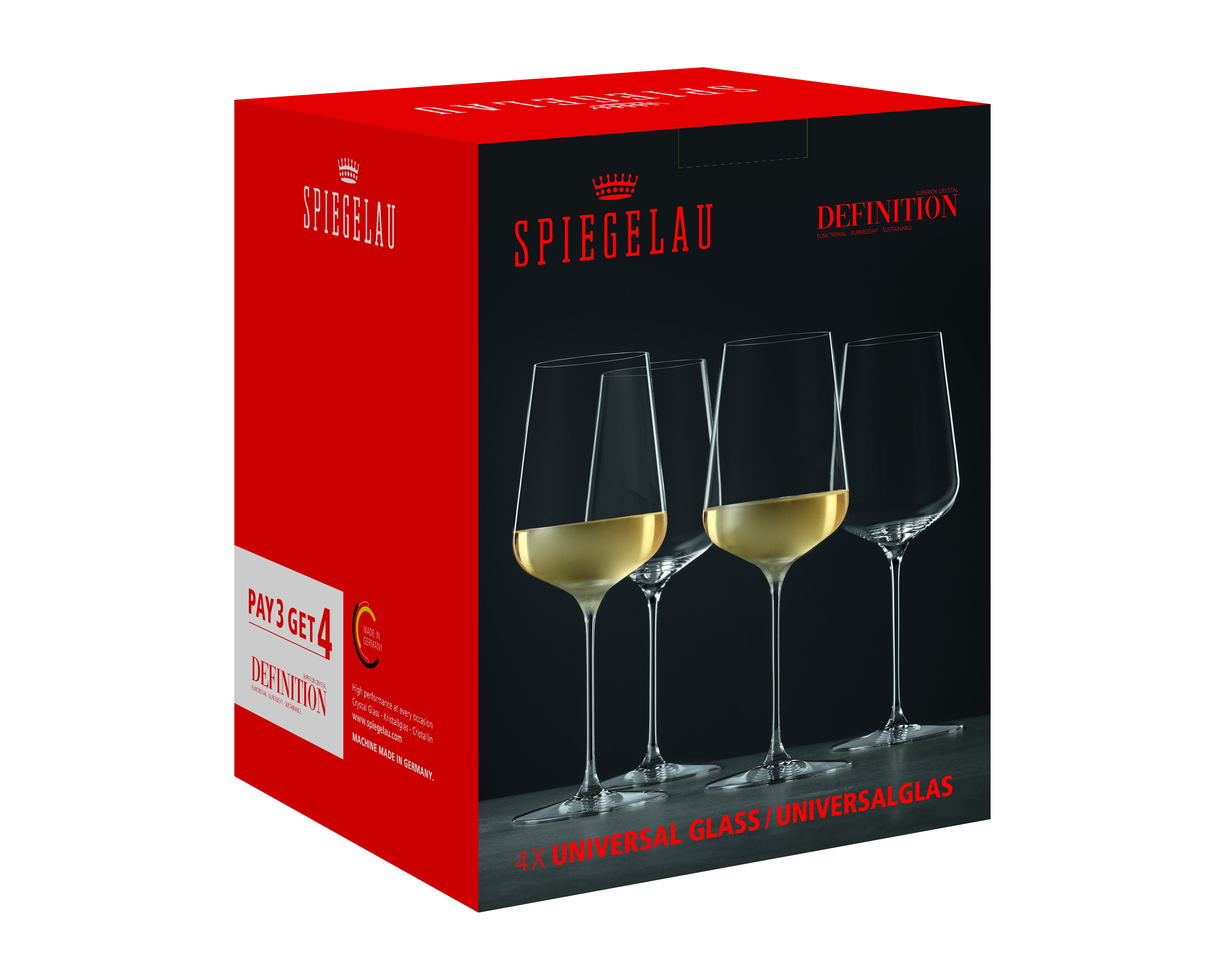 Universalglas Set 3+1 Definition