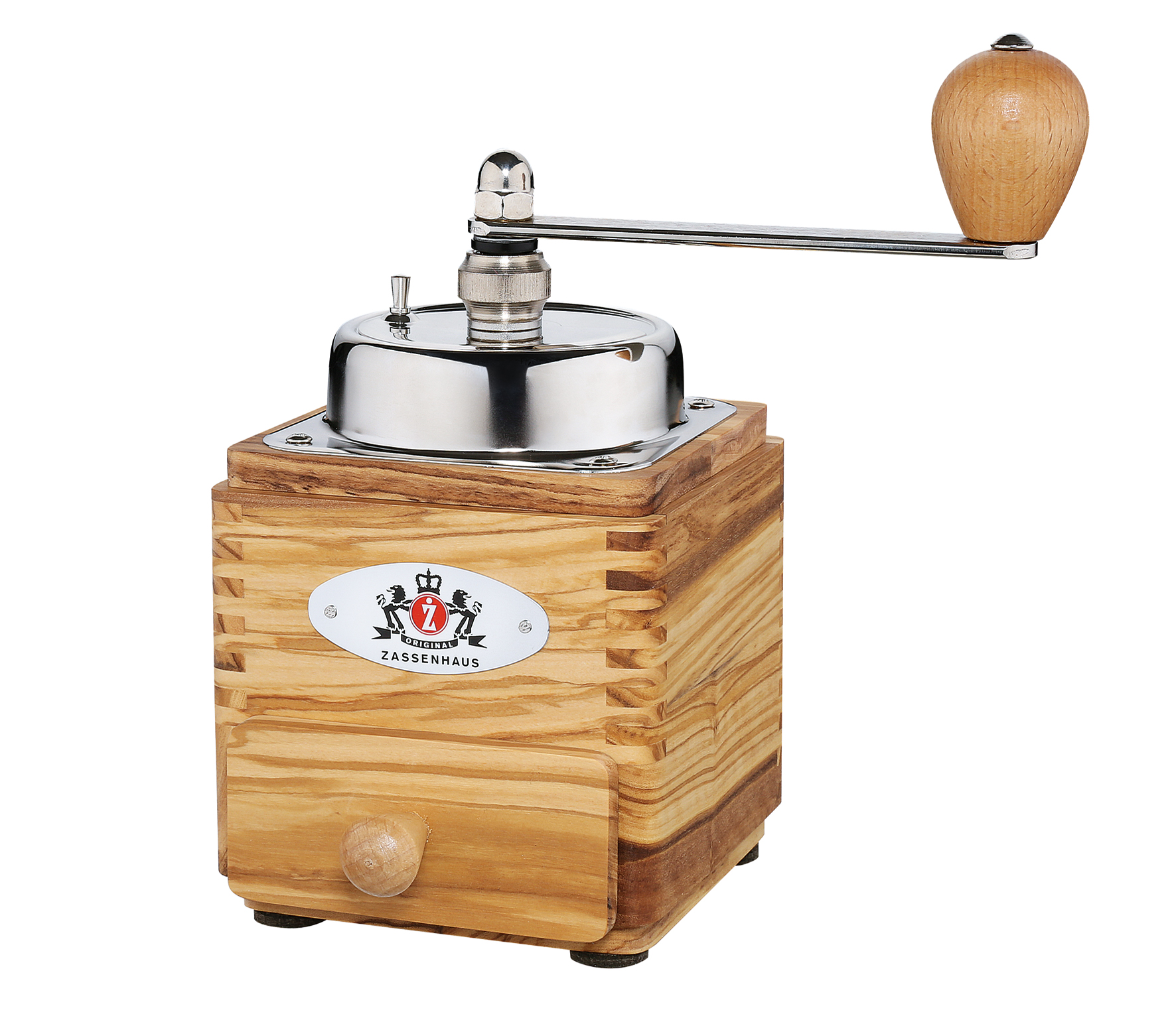040241 Kaffeemühle Olivenholz Zassenhaus