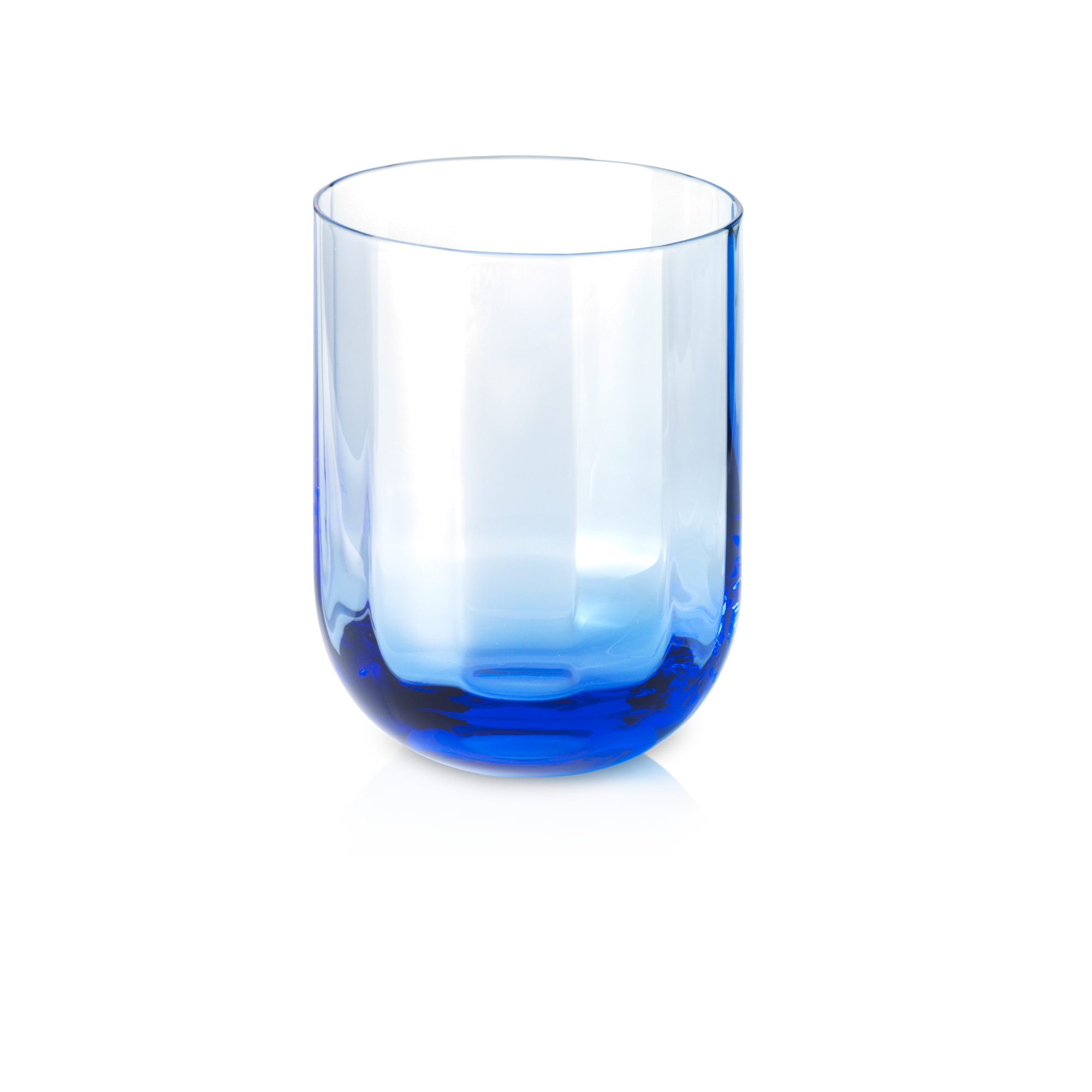 Glas 0,25L azurblau ROTONDO OPTIC