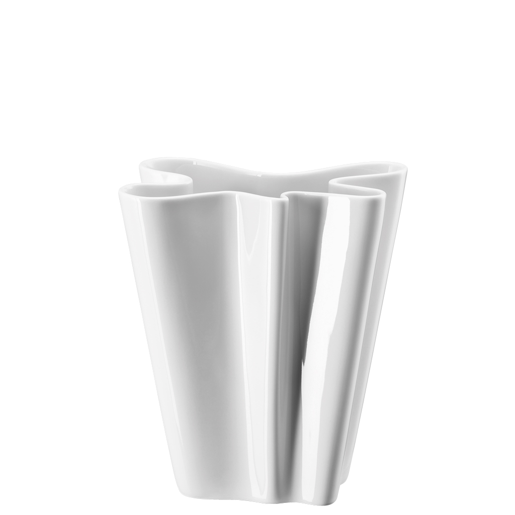 Vase 20cm Flux Weiss