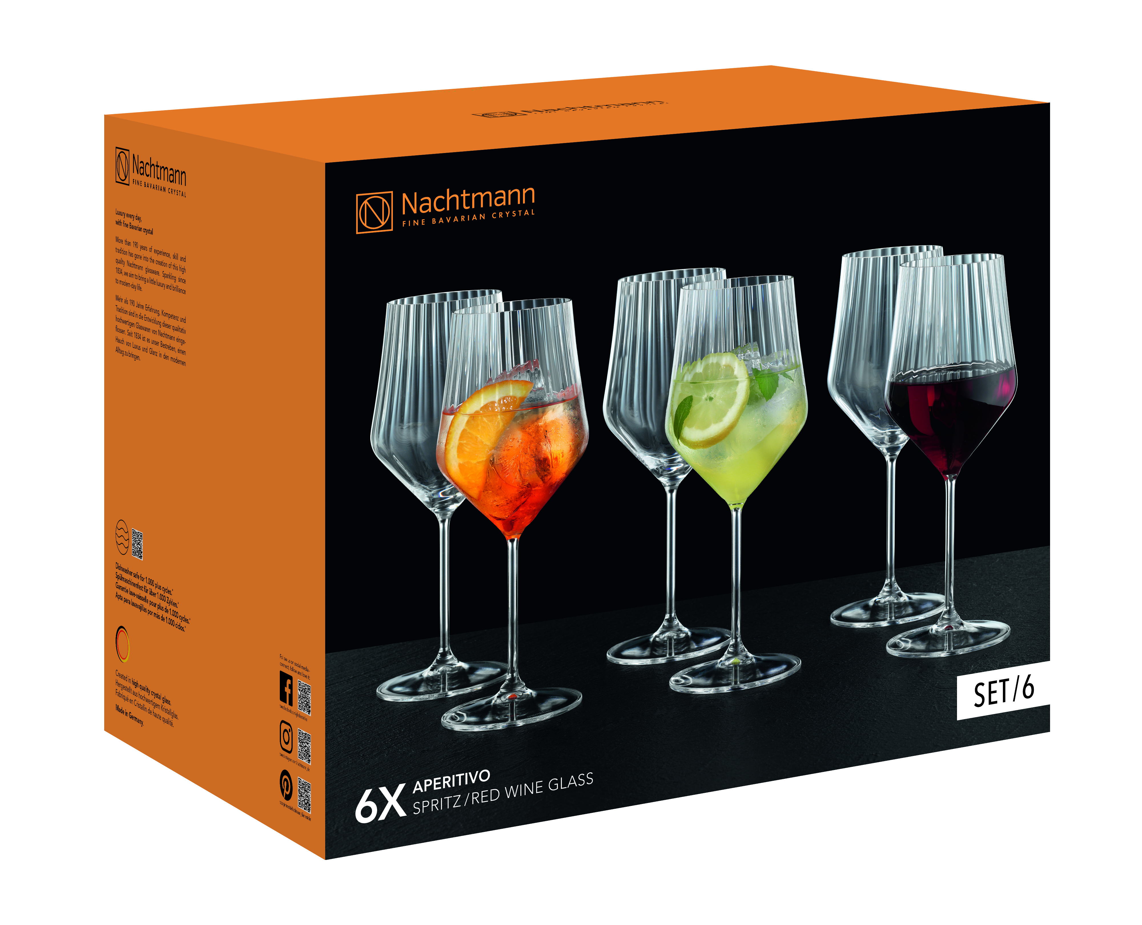 Rotweinglas Set Aperativo