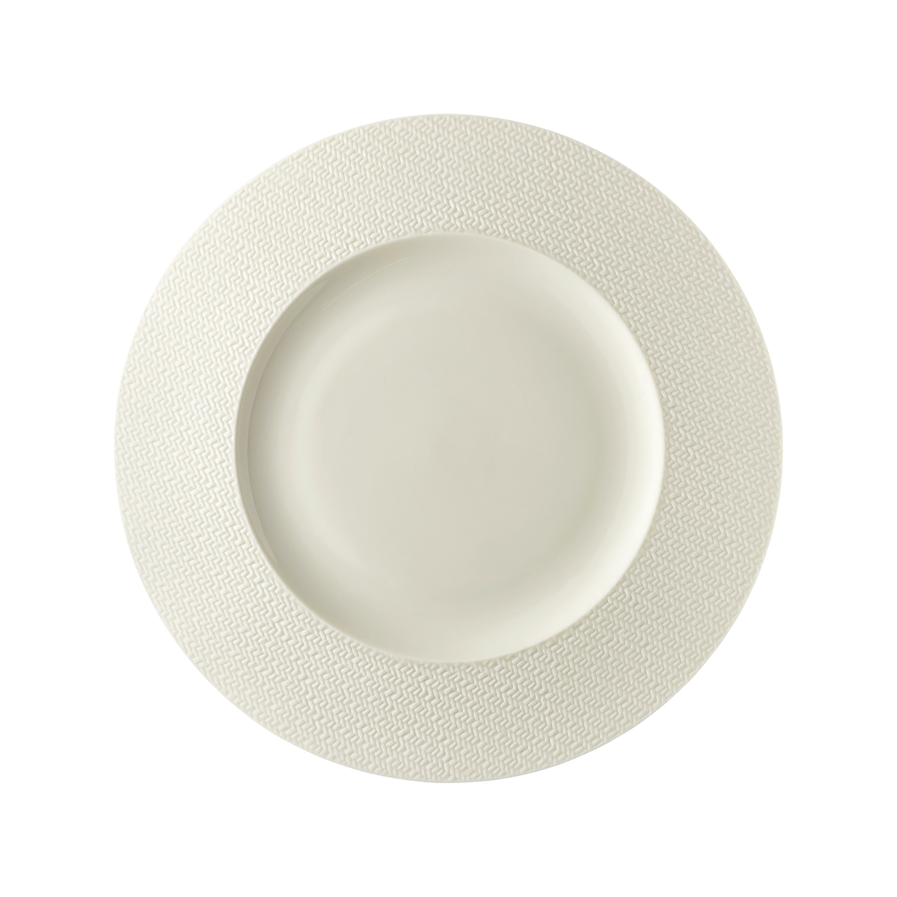 Teller flach 28cm Kumi White