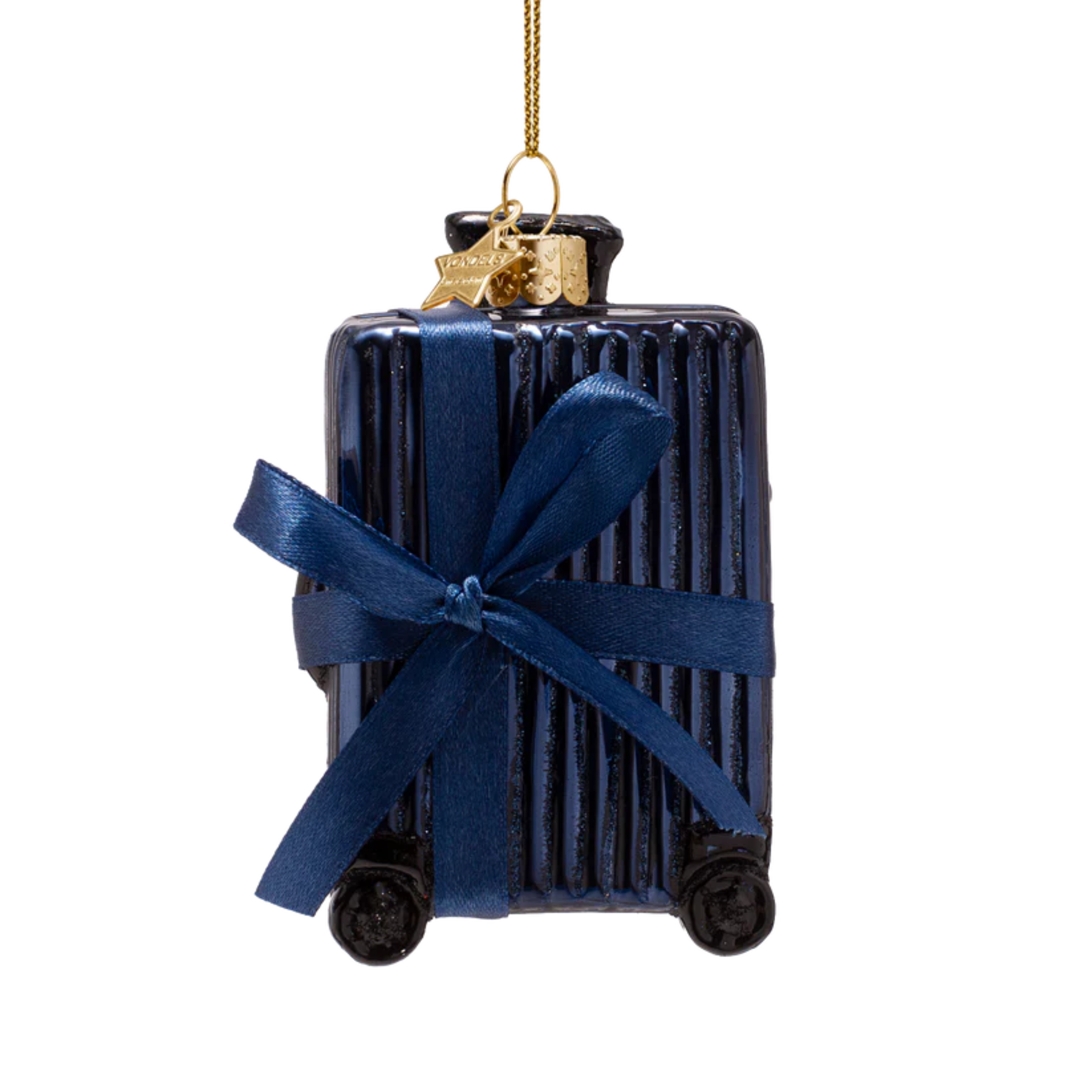 Ornament Koffer Blau
