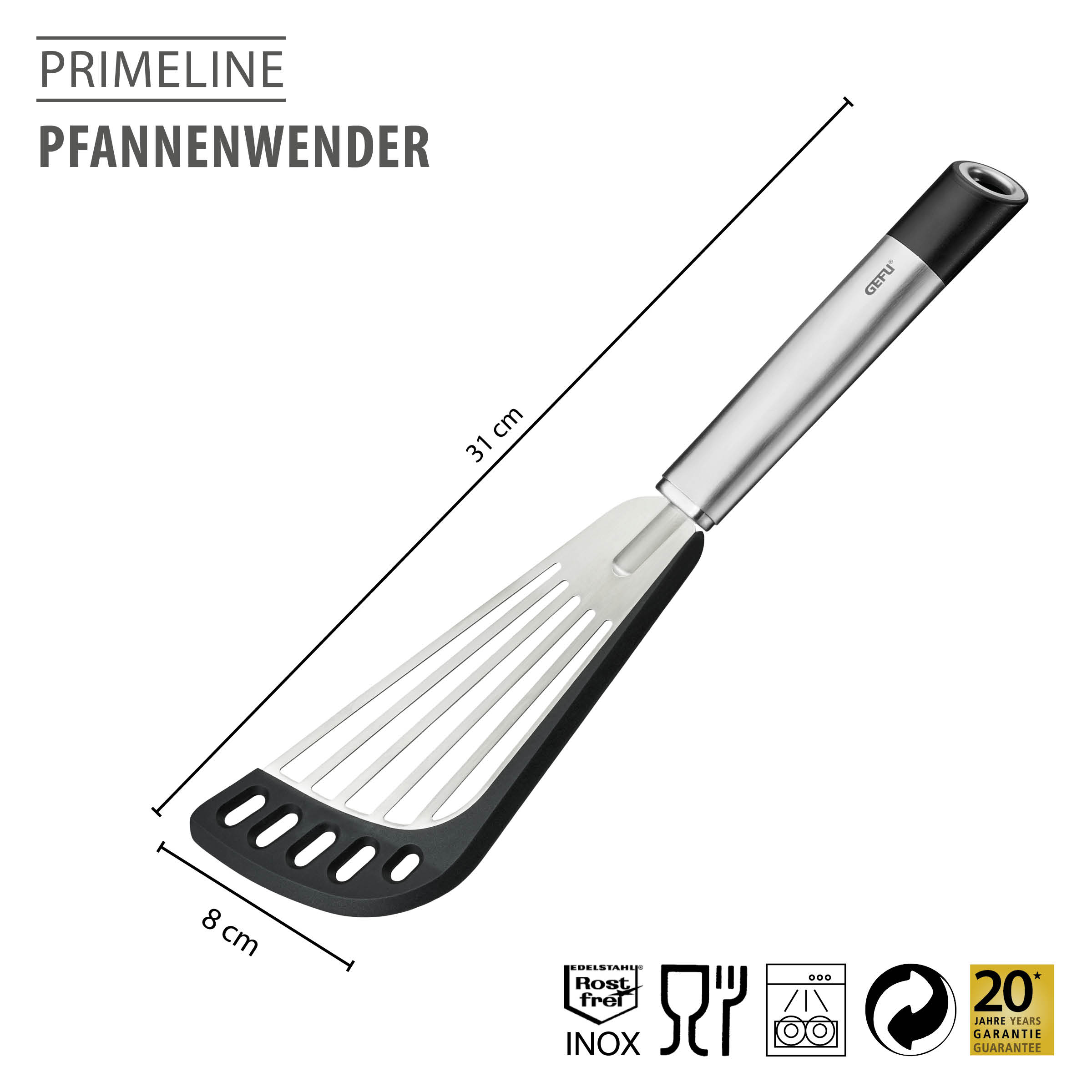 Pfannenwender Primeline Silikon