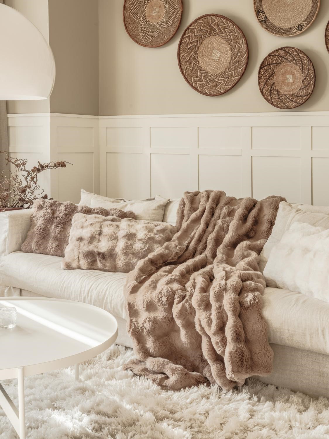 Decke Taupe Misty