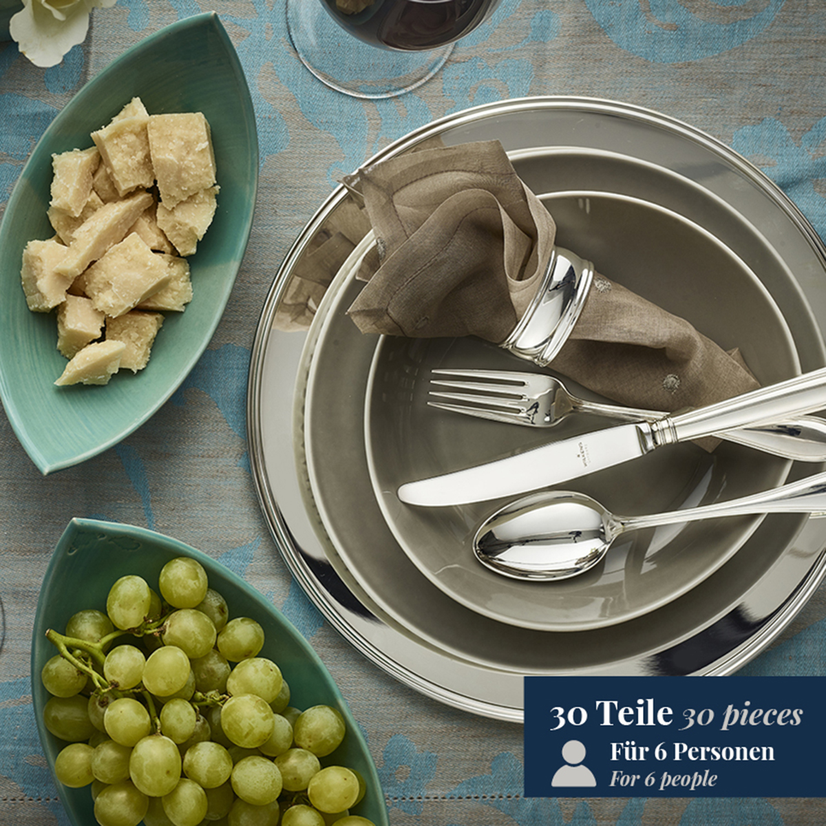 Besteckgarnitur 30tlg. Schwedisch Faden