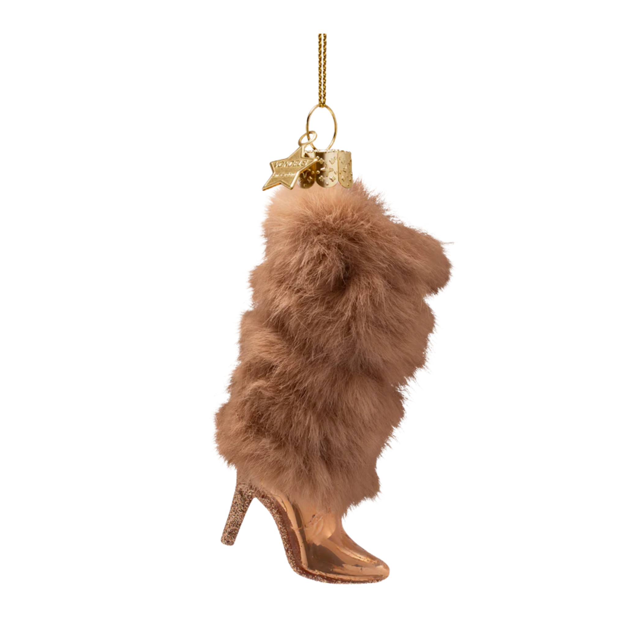 Ornament Boot mit Fell