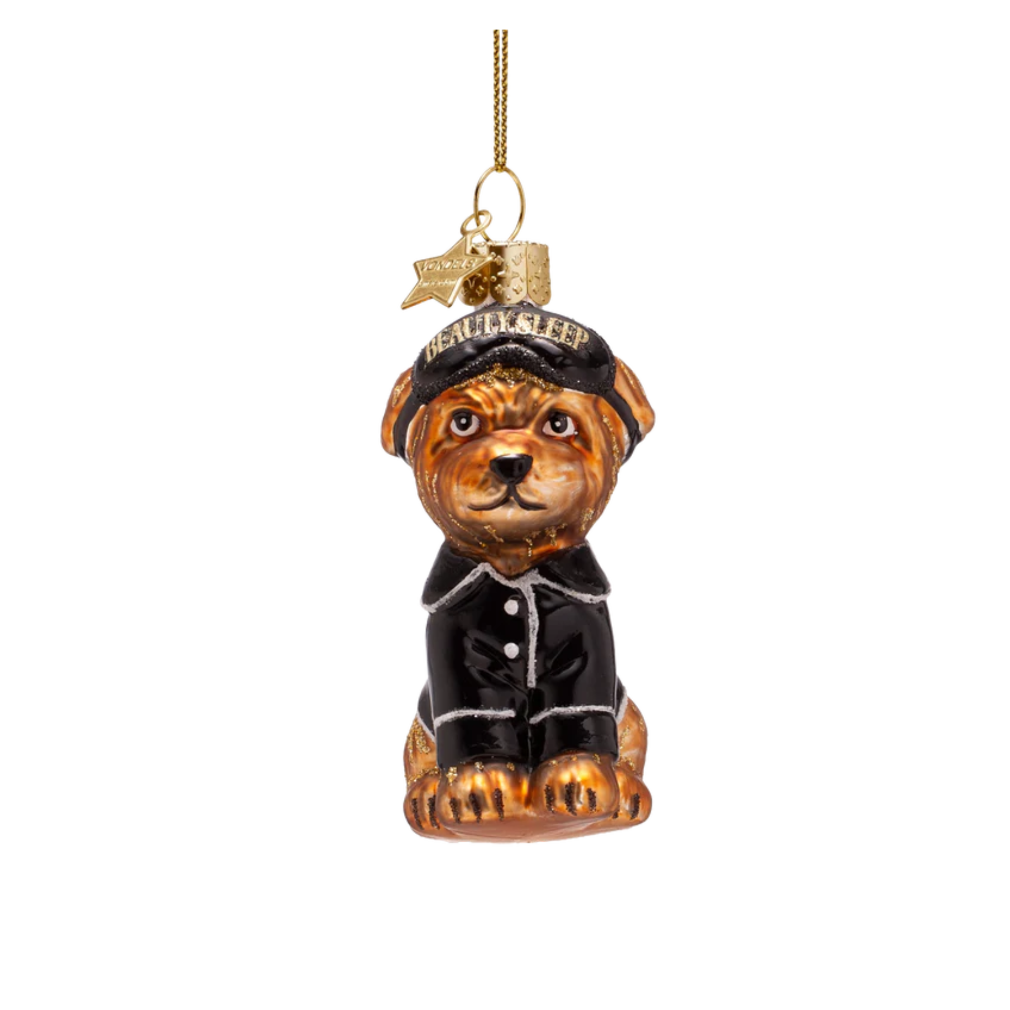 Ornament Hund im Pyjama