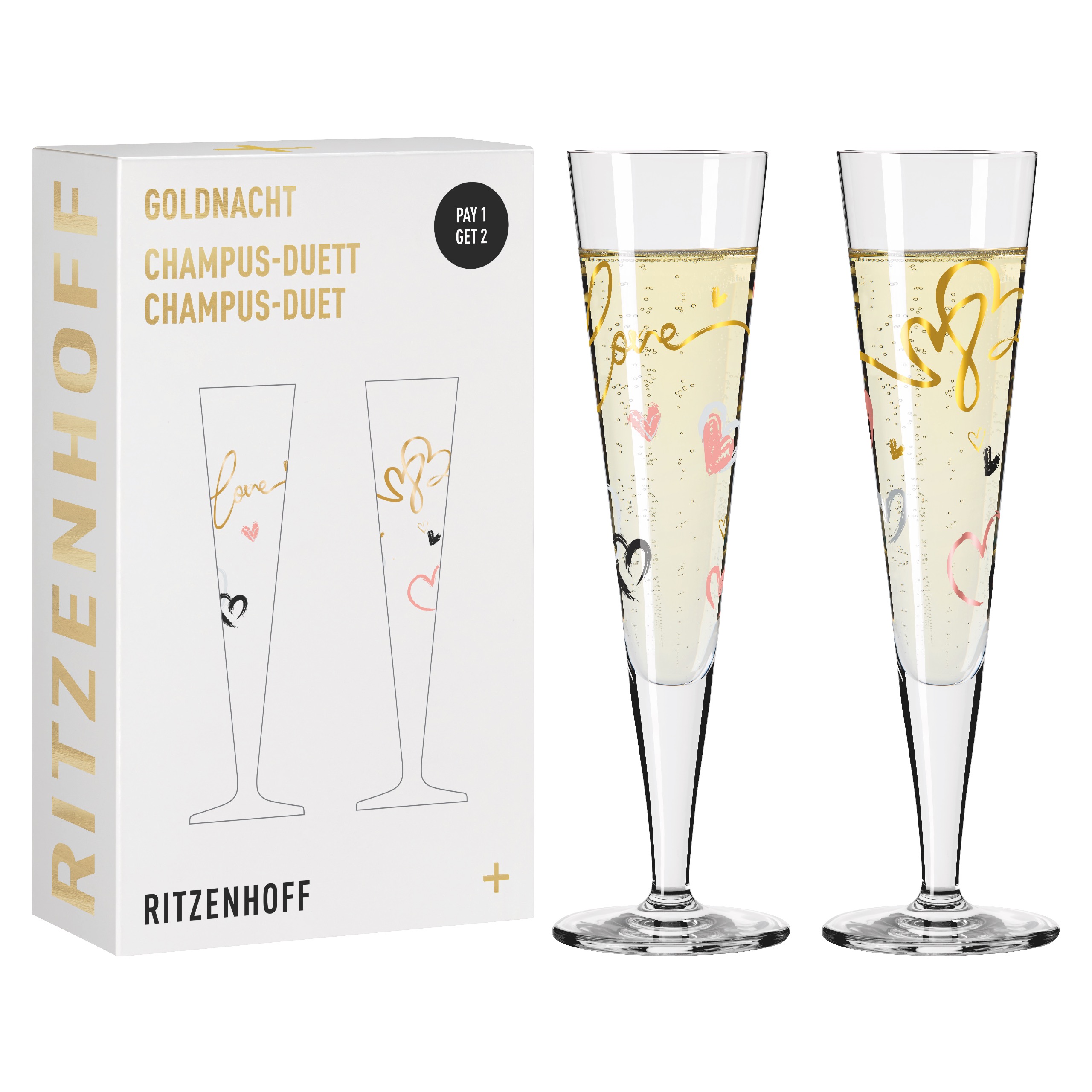 Champagnergläser 2er 