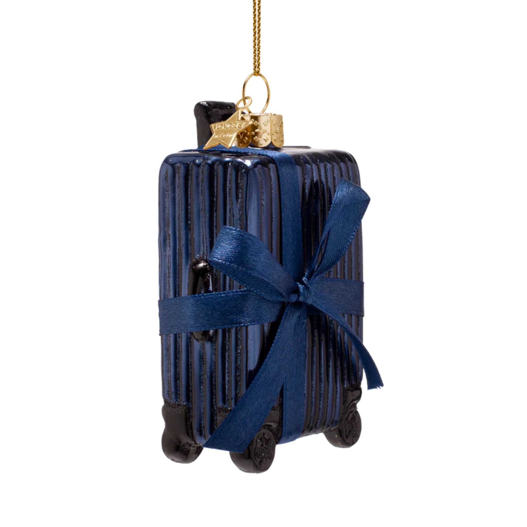Ornament Koffer Blau