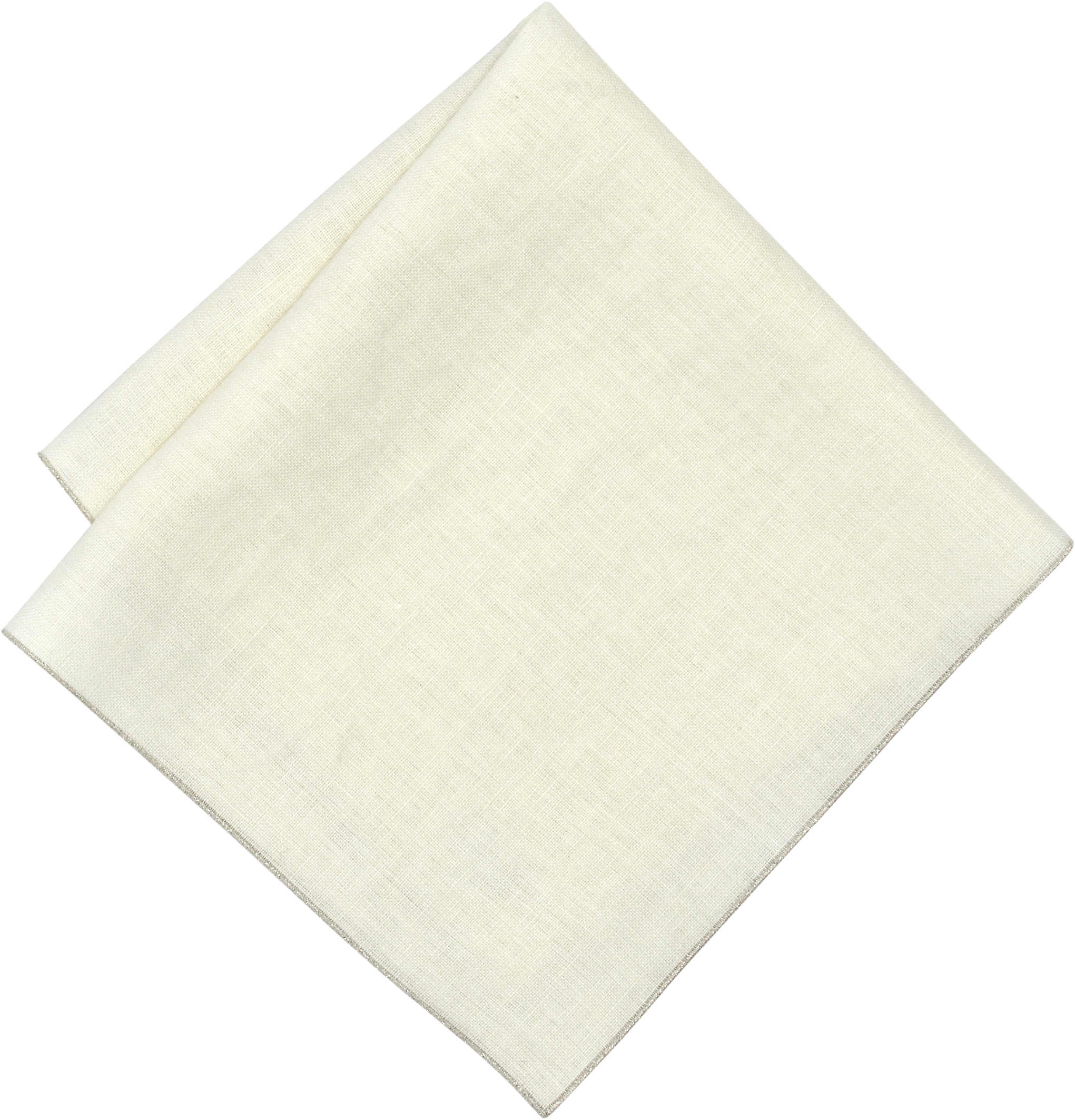 Serviette Silber Linnen Ivory