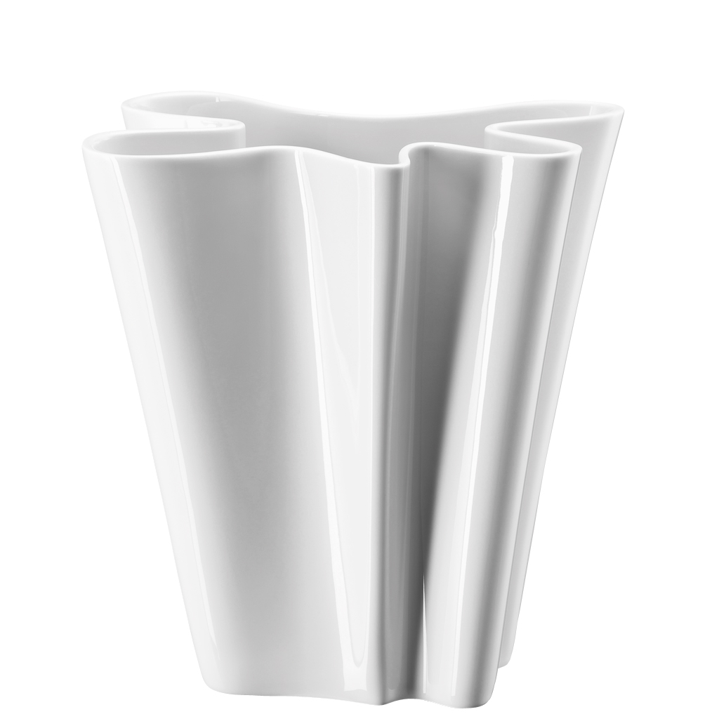 Vase 26cm Flux Weiss