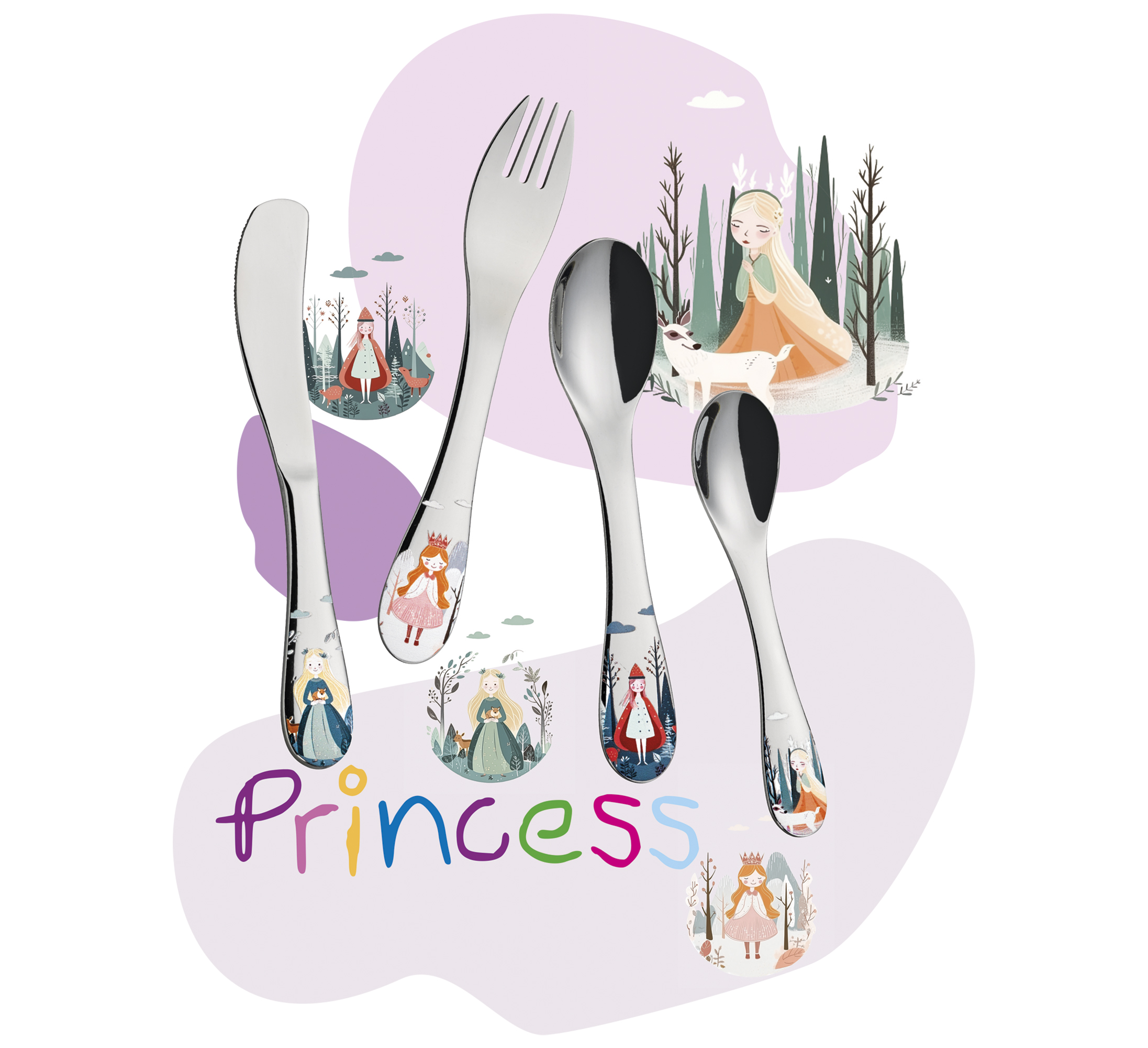 Kinderbesteck 4tlg. Princess Od