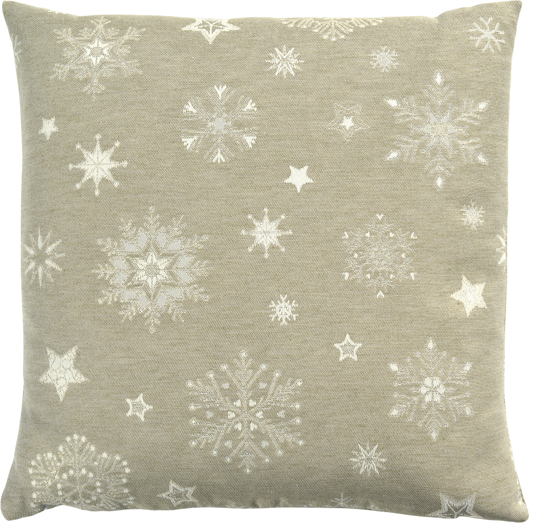 Kissenhülle Taupe 40x40 Cristallo Neve