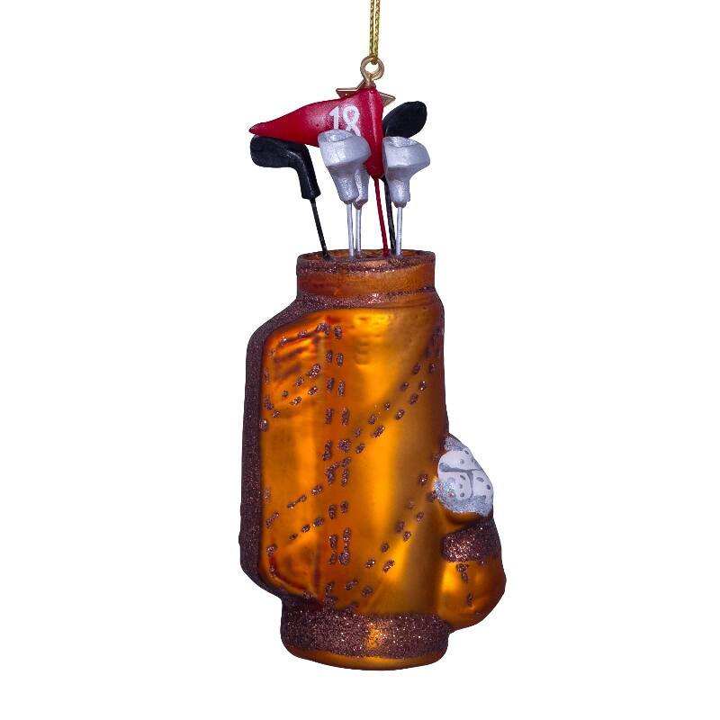 Ornament Golfbag braun