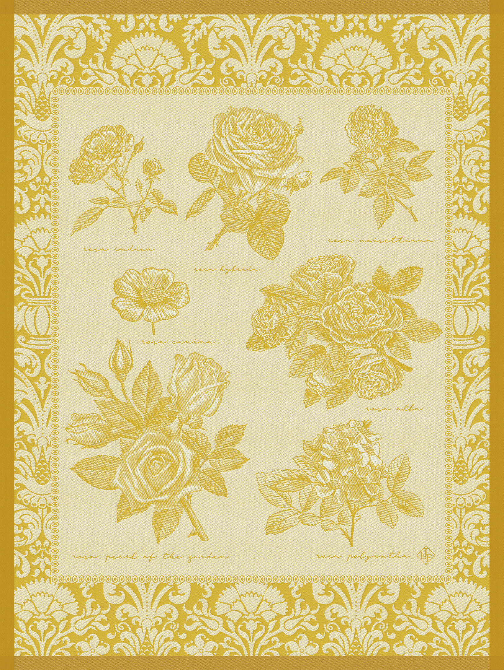 Geschirrtuch Golden Jardin Des Roses Geschirrtuch Golden Jardin Des Roses