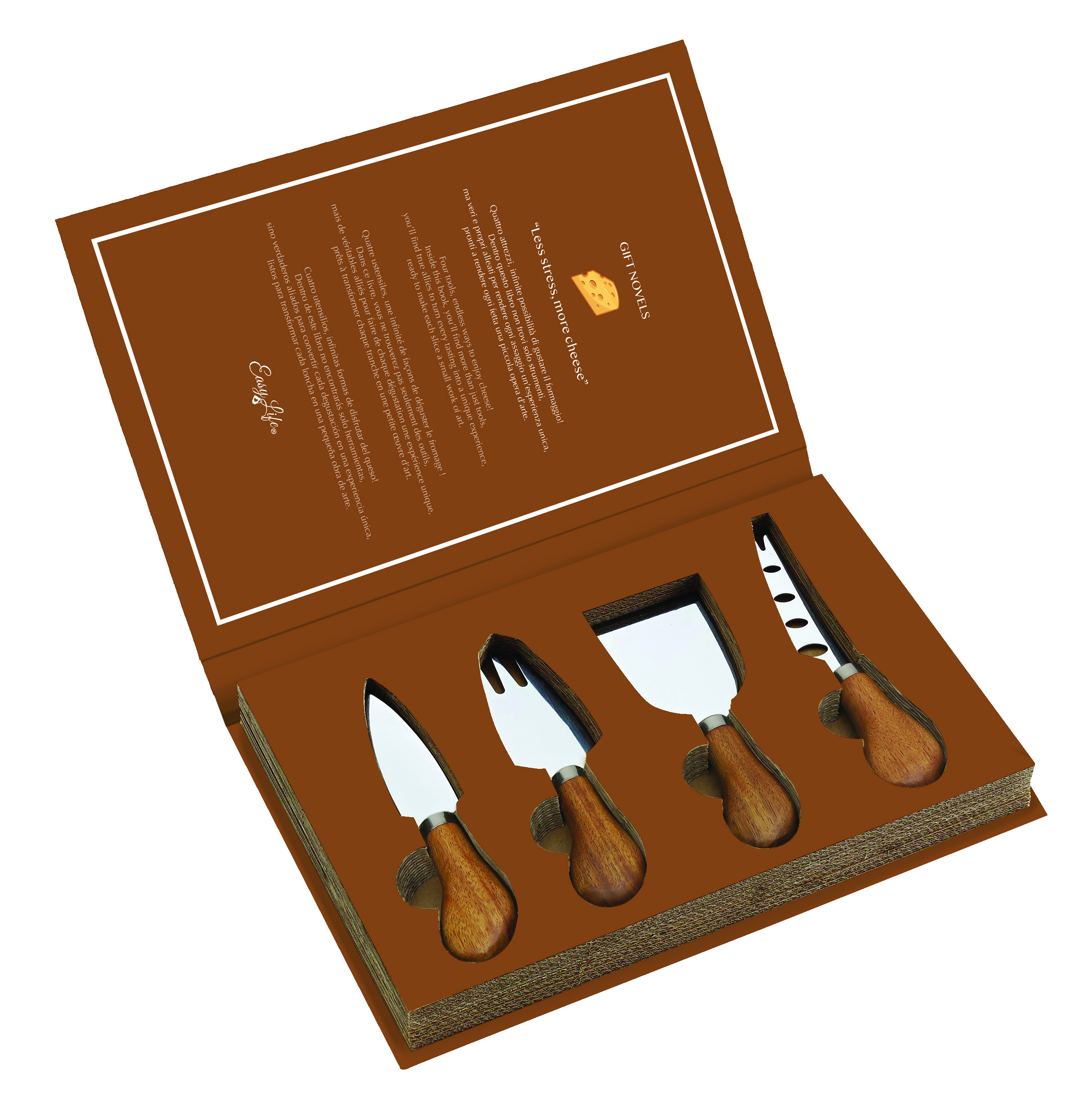 Käsemesser 4-teilig Gift Novels