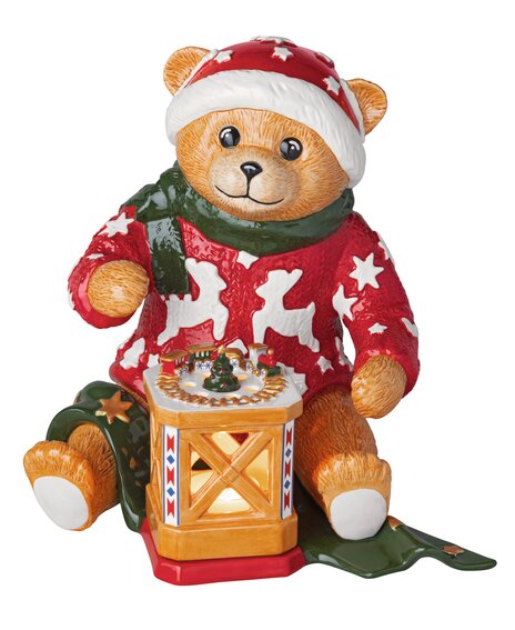 Teddy mit Windlicht