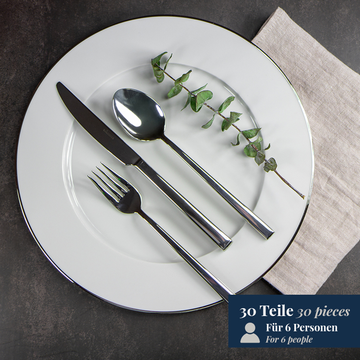 Besteckgarnitur 30tlg. Cantone Poliert