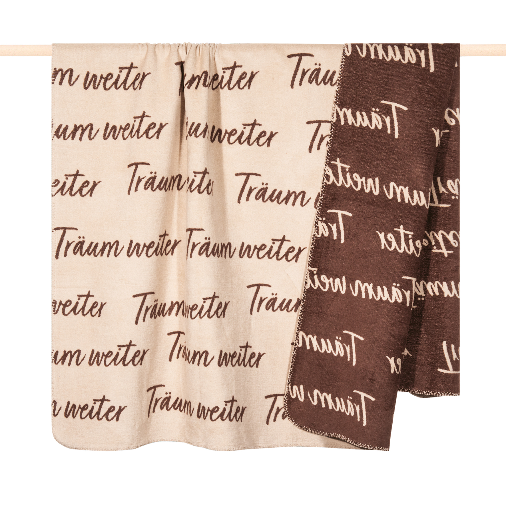 Decke 150x200 sand Letters Decke 150x200 sand Letters