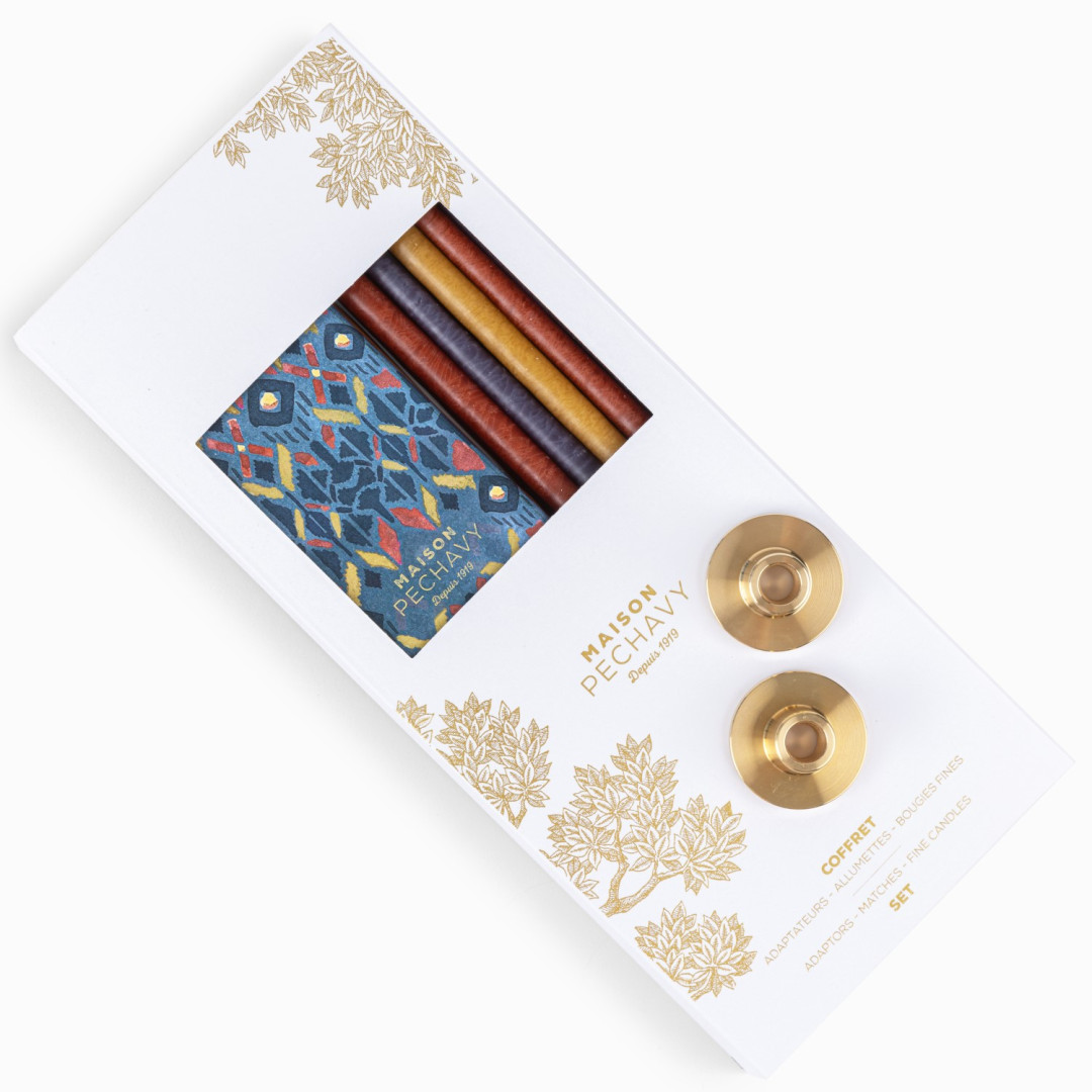 Kerzen, Leuchter, Zünder Set Delft