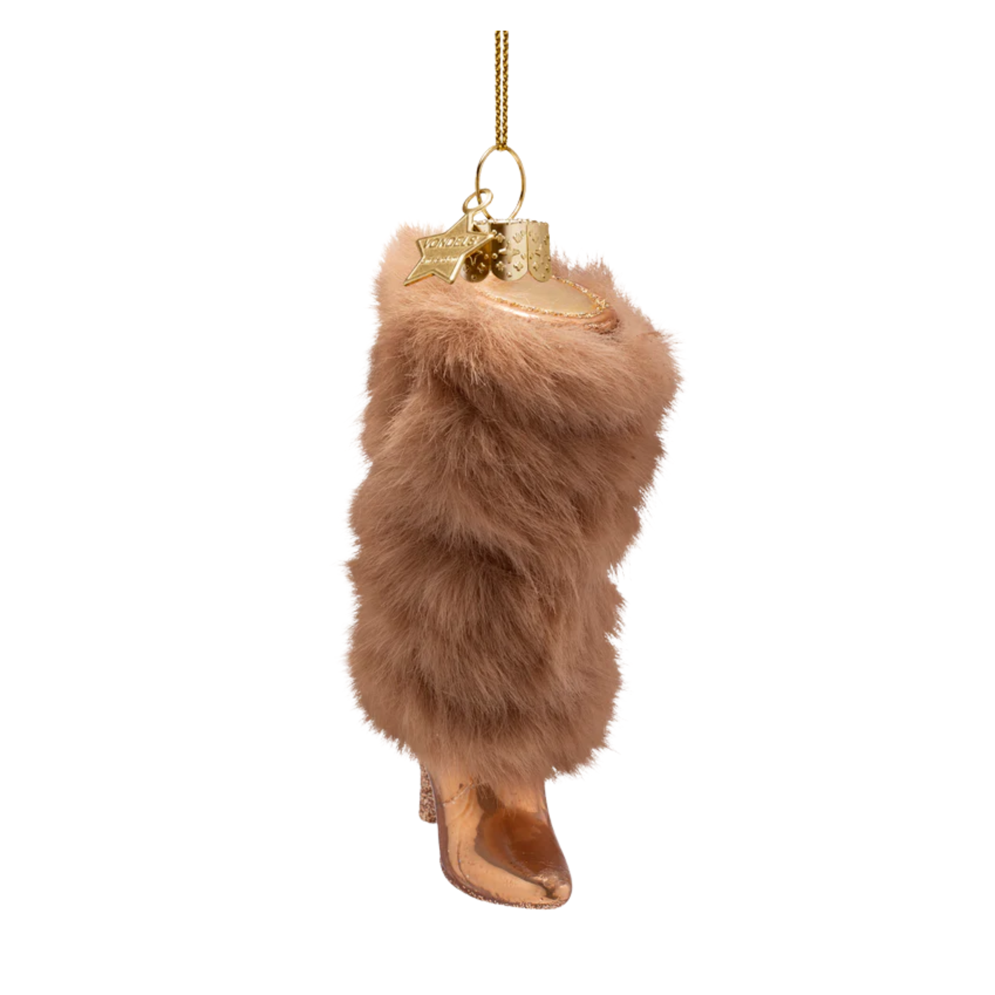 Ornament Boot mit Fell