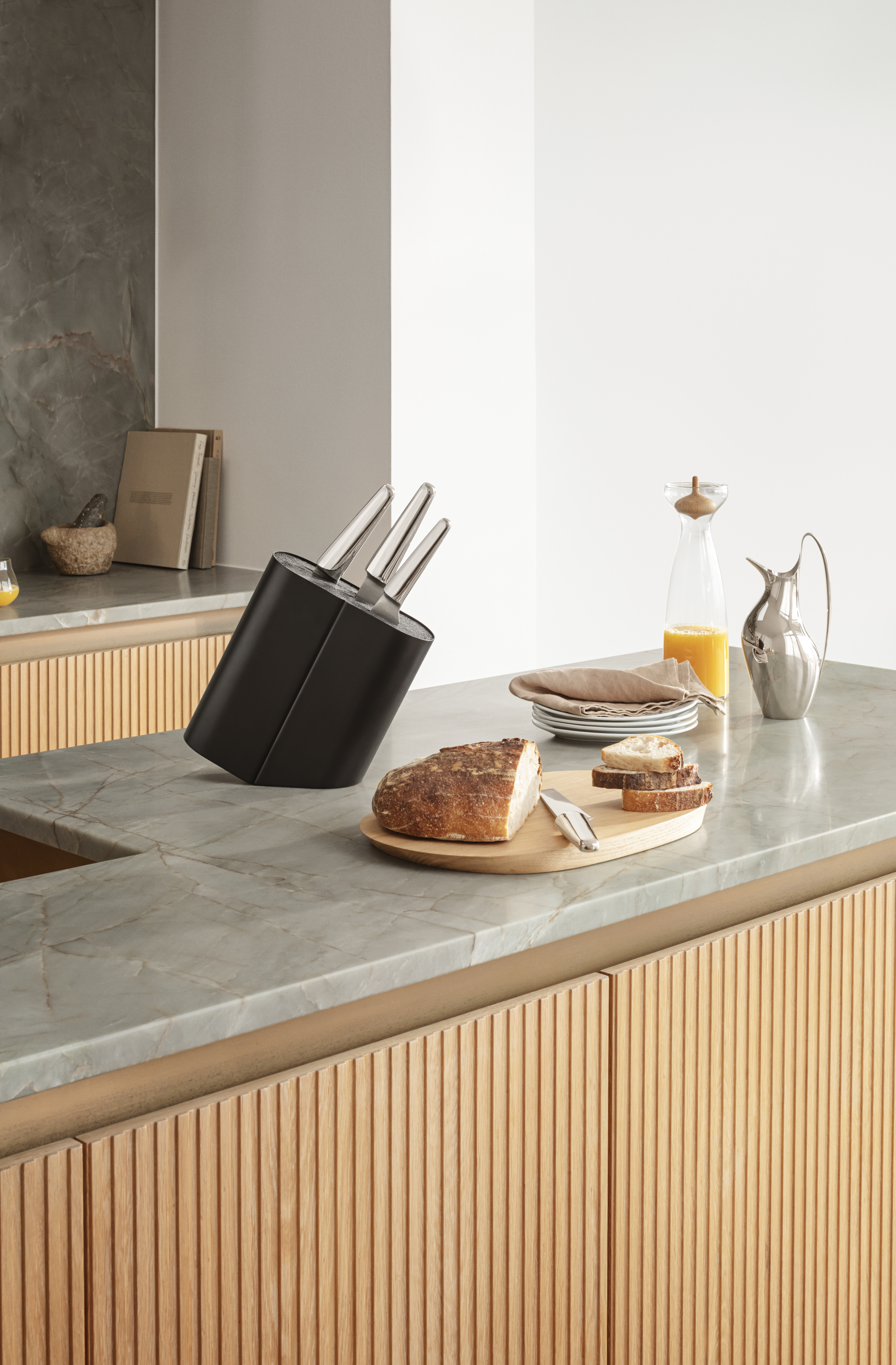 Messerblock Edelstahl Black Matt Alfredo ohne Messer Messerblock Edelstahl Black Matt Alfredo ohne Messer