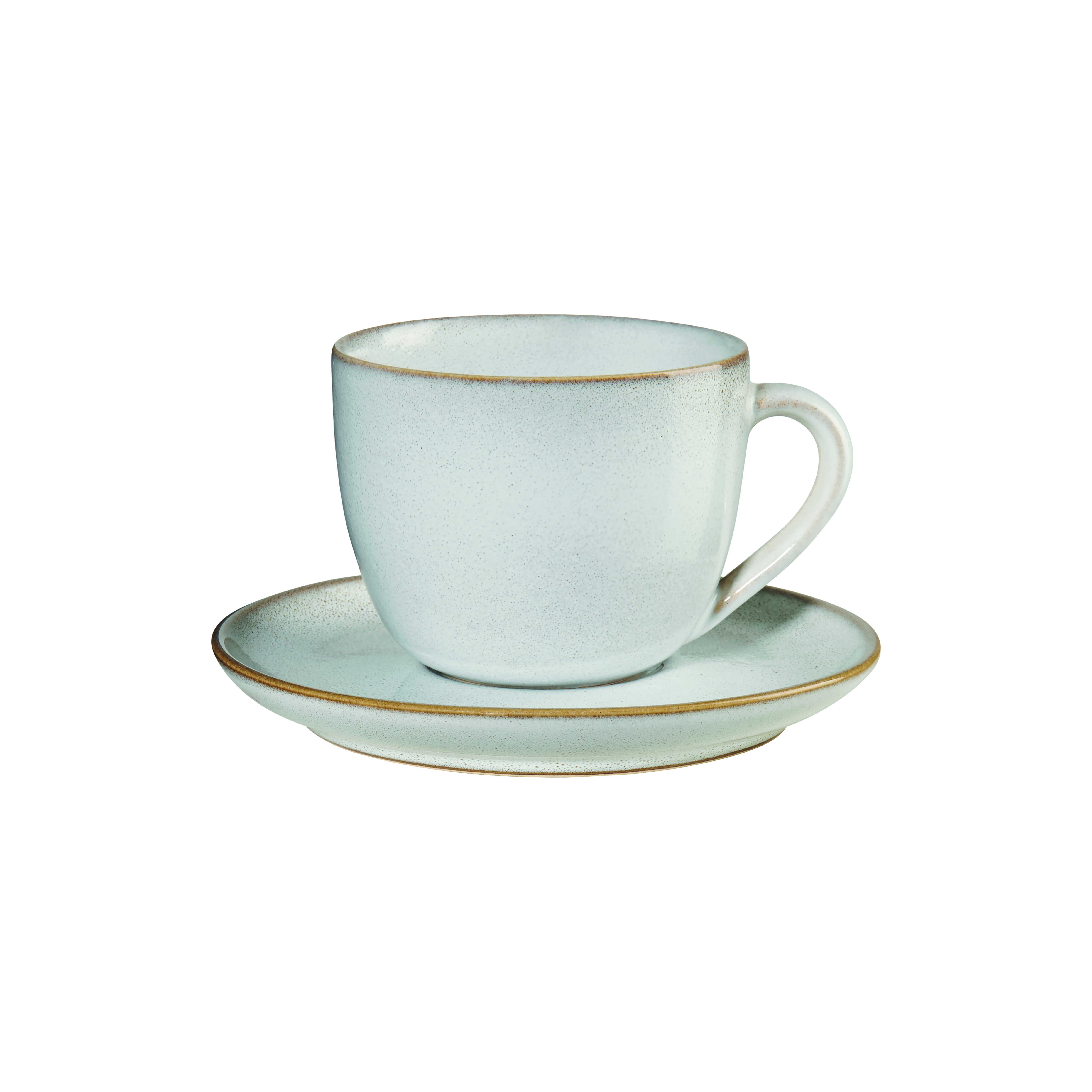 Cappuccinotasse mit Unterteller sand 