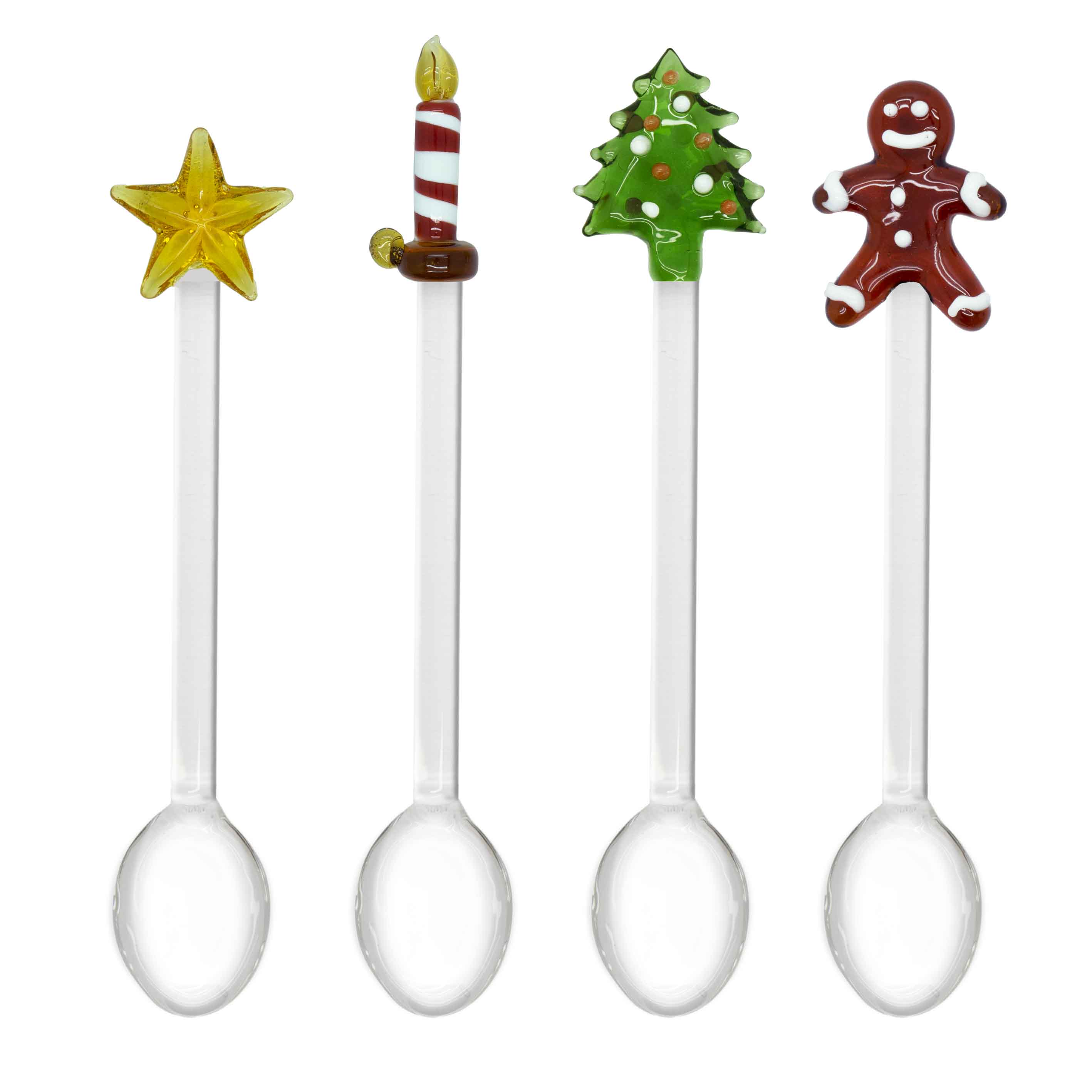Teelöffel 4 Stück Weihnachtsdekor