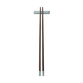 24x24mm_10019848_BERNADOTTE_CHOPSTICKS_SET_WITH_REST_SS_MANILKARA_WOOD Chopsticks 2 Stück inkl. Ablage Bernadotte
