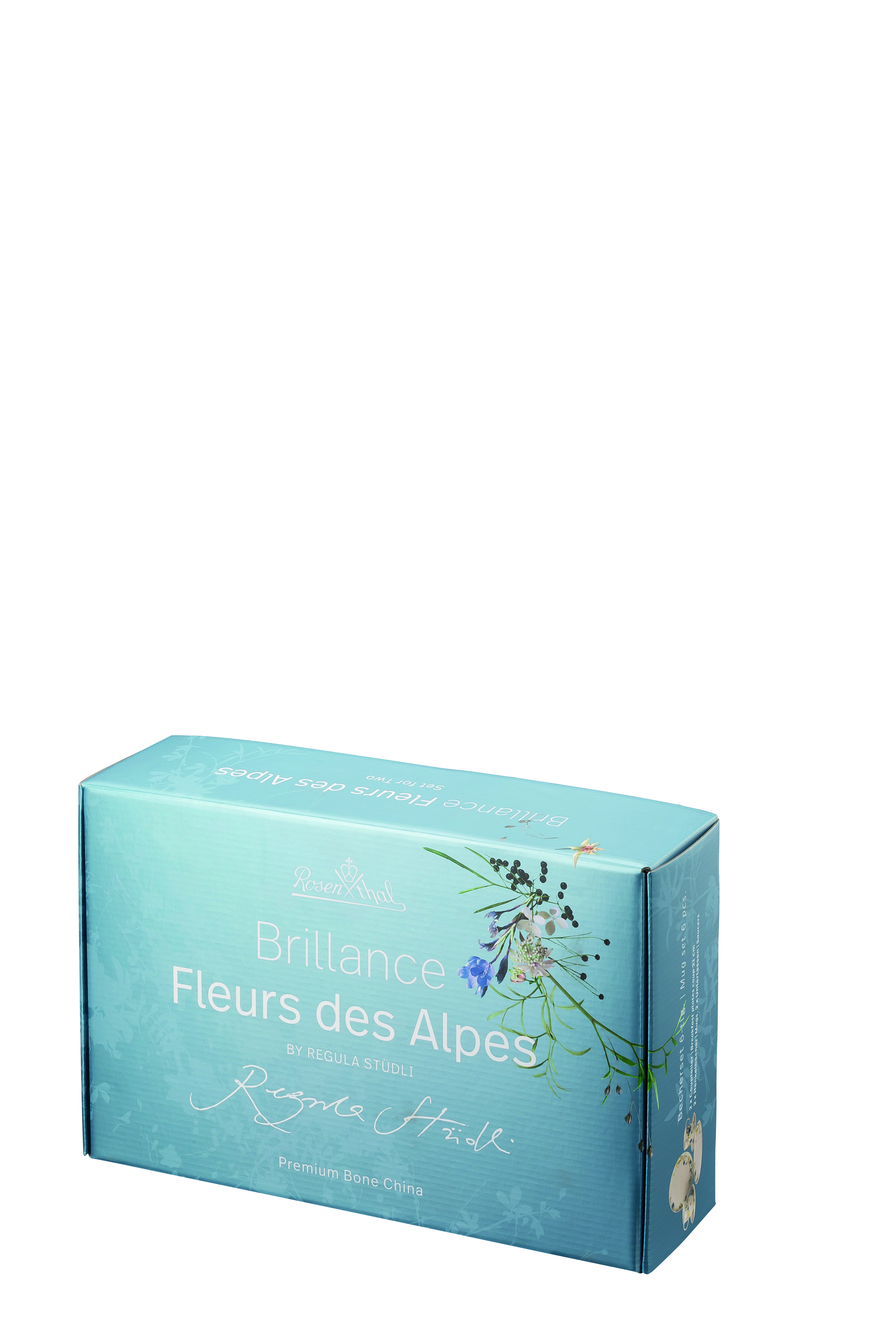 Set 6tlg. BecherCp BRILLANCE FLEURS DES ALPES