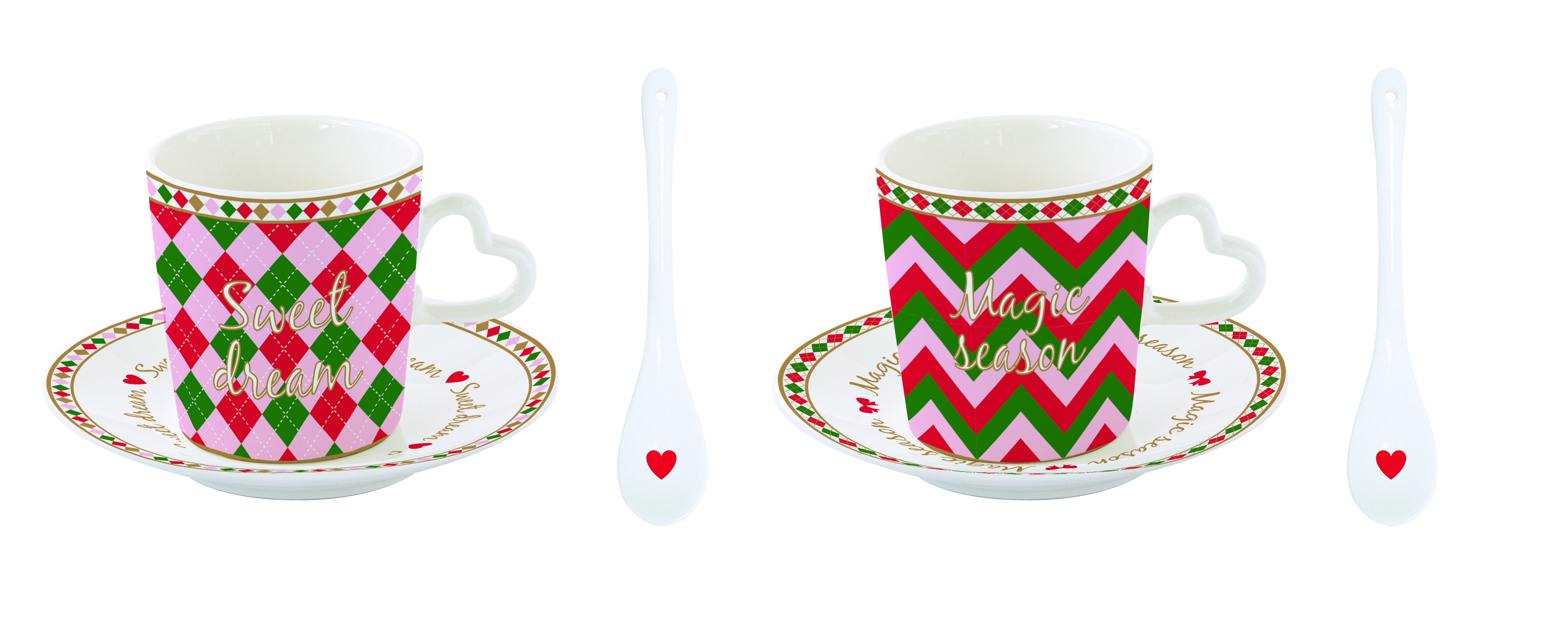 Espressotasse 2-teilig Christmas Twist