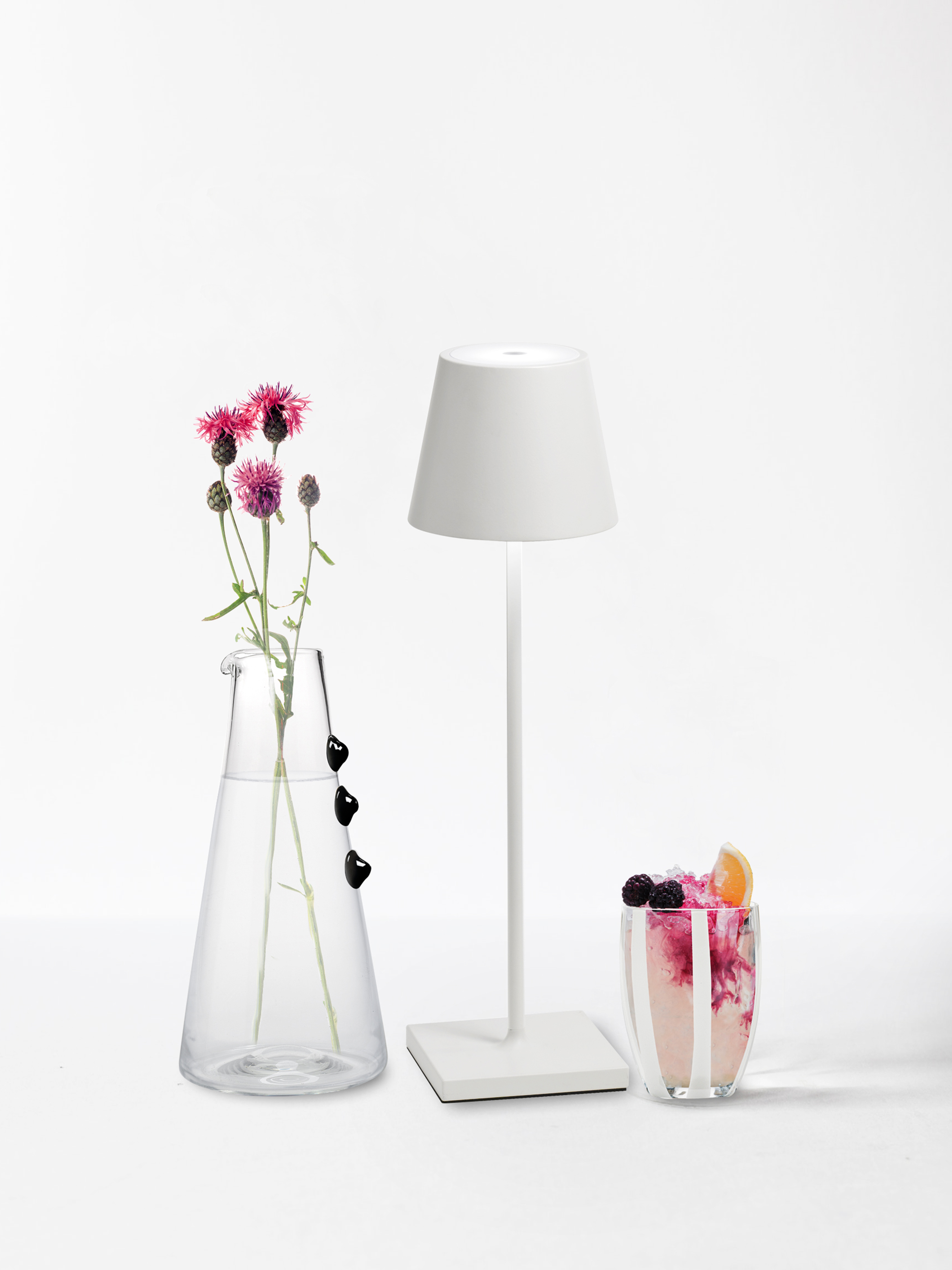 Zafferano-LAP_Poldina-Pro_LD0340B3_12 Tischlampe weiß POLDINA