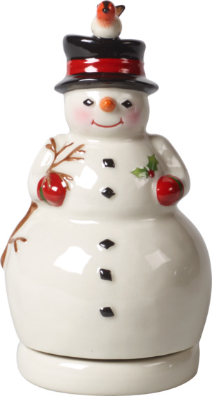 Schneemann drehend 8x15cm Nostalgic Melody