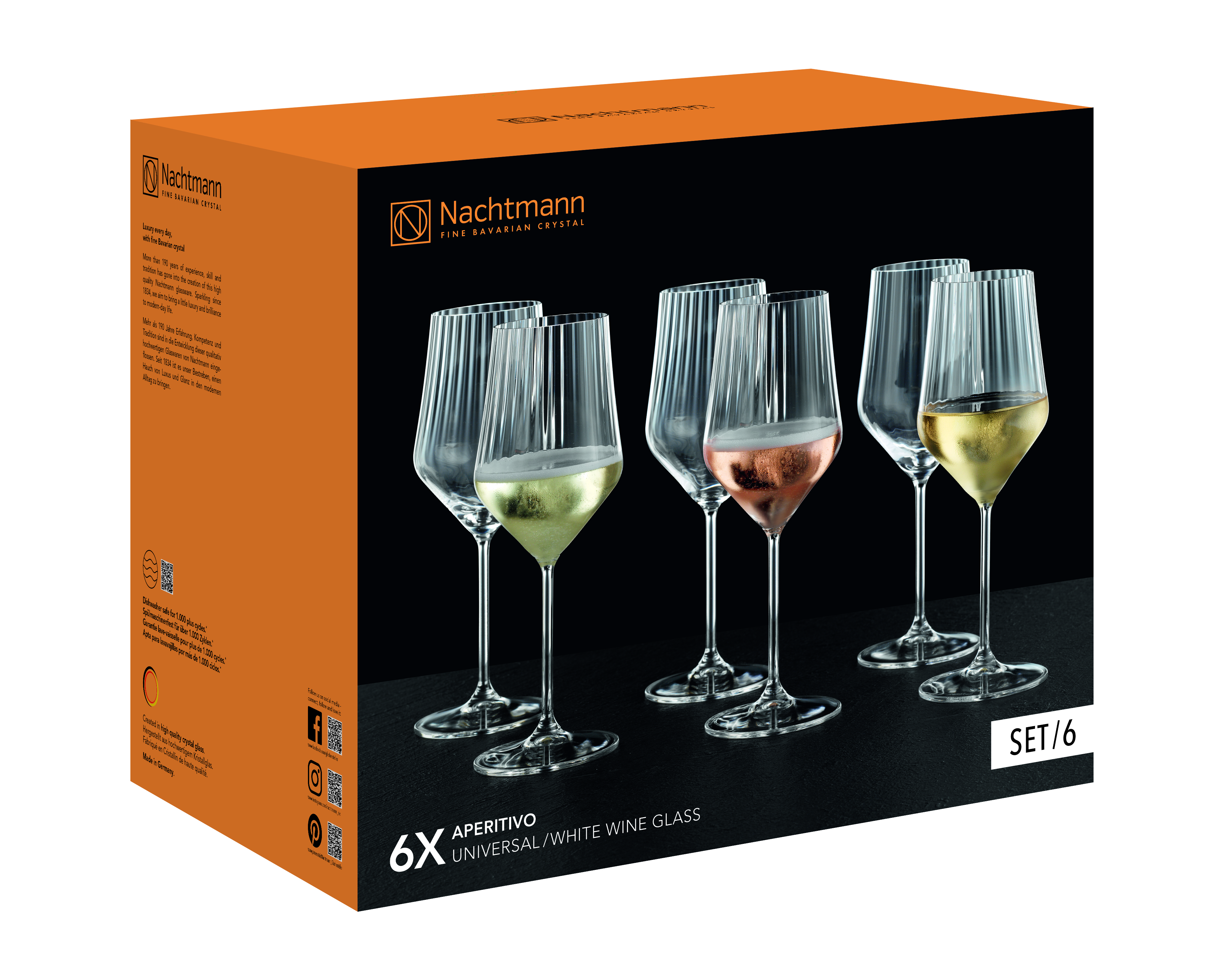 Universal-/Weißweinglas Set Aperativo