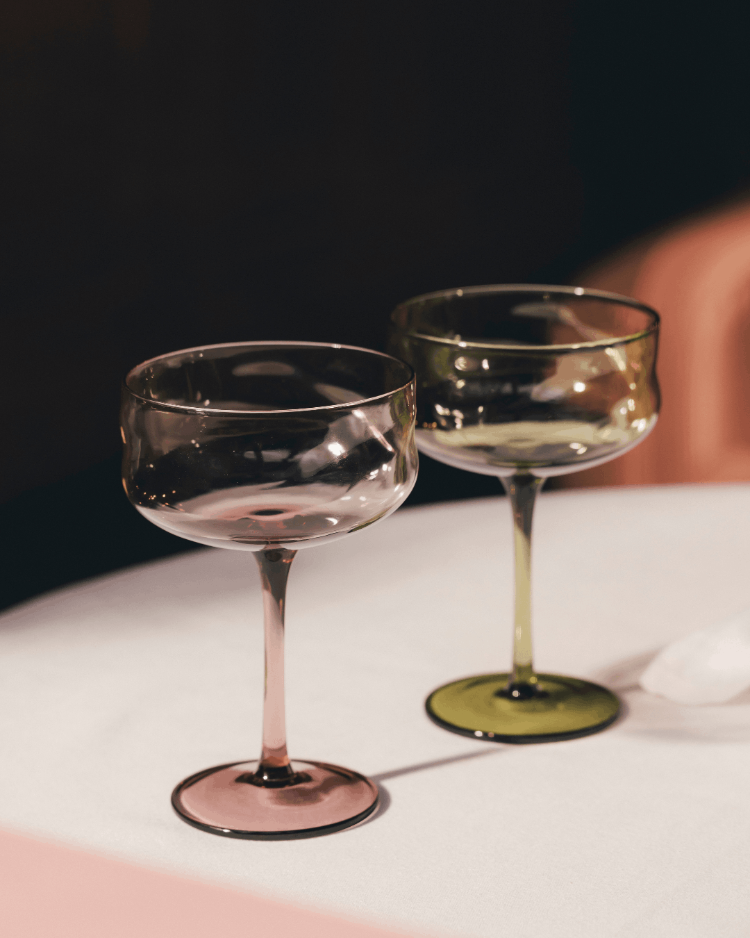 Coupe Glas - Swirl