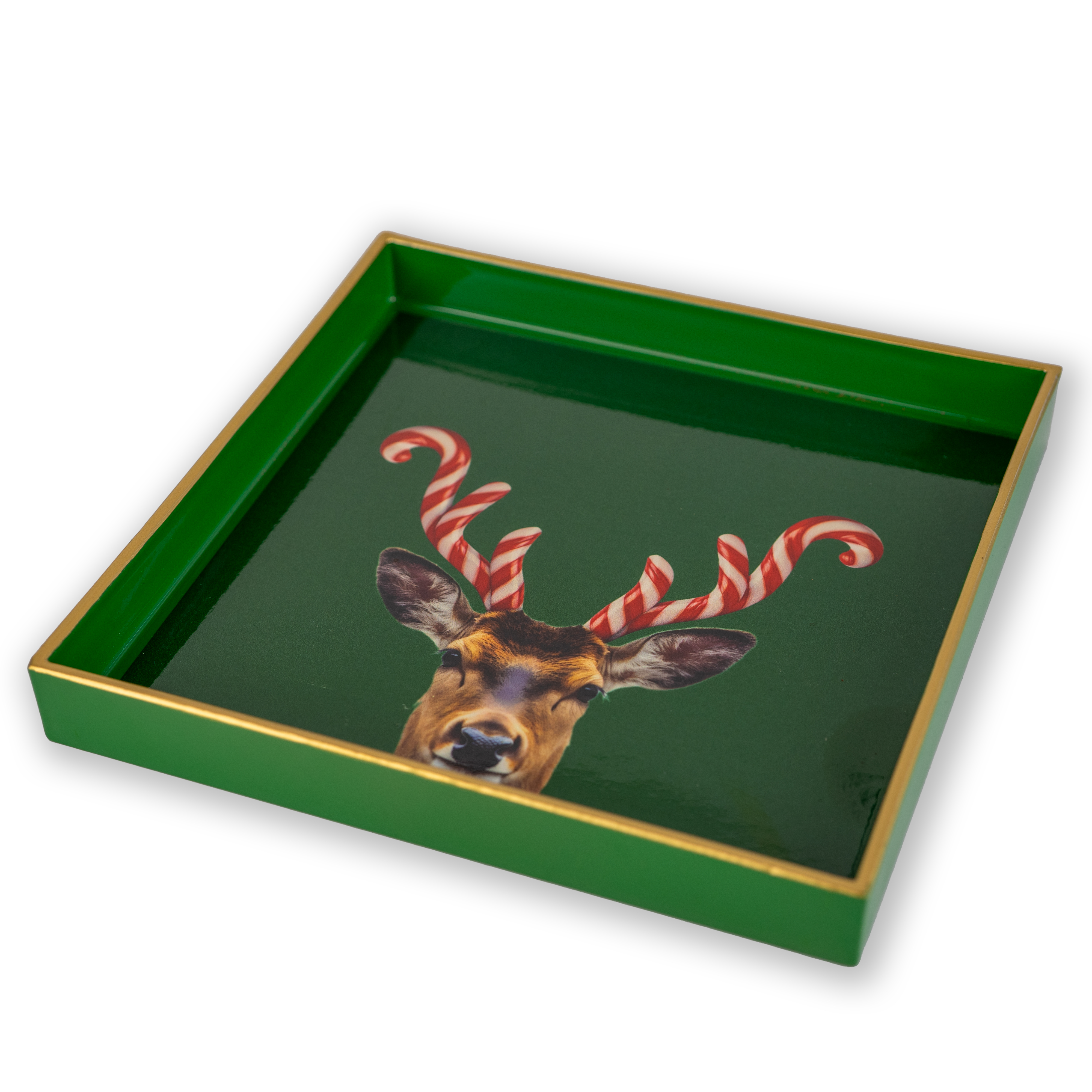 Tablett 20x20 cm Weihnachtsdekor