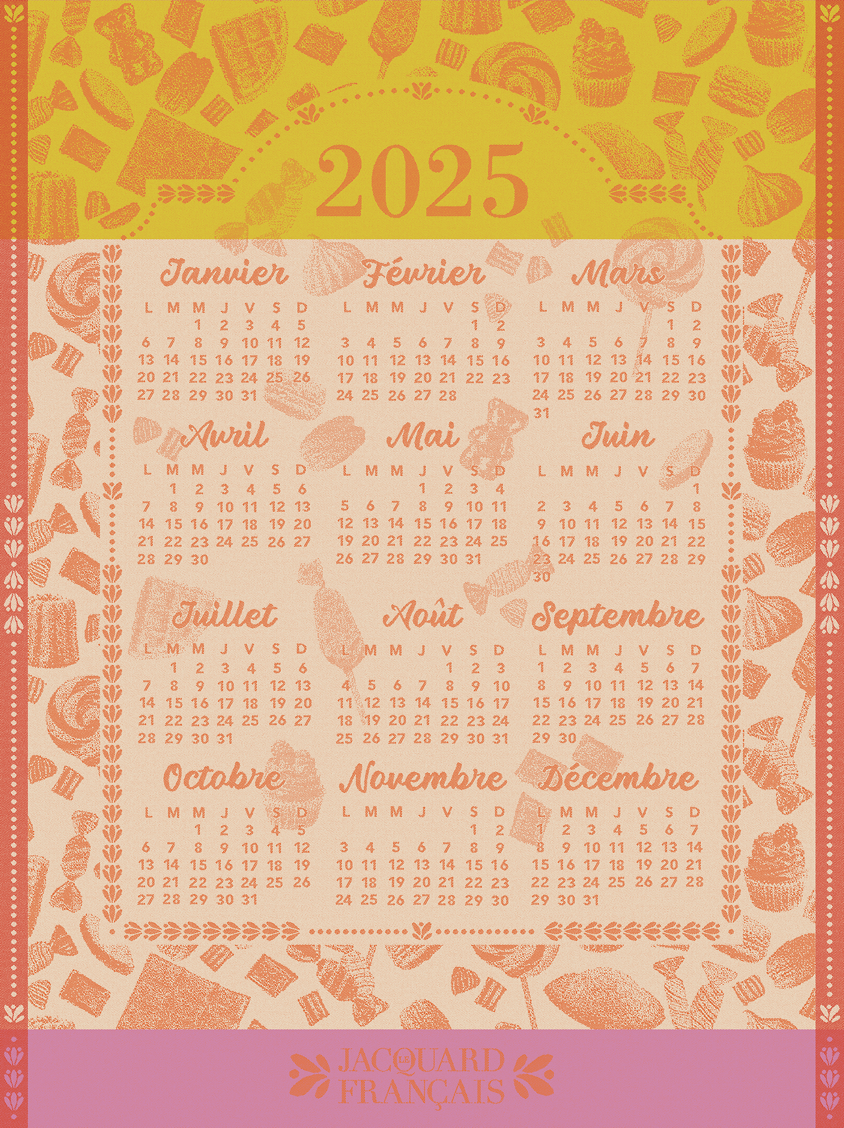 Geschirrtuch Calendrier 2025 Geschirrtuch Calendrier 2025
