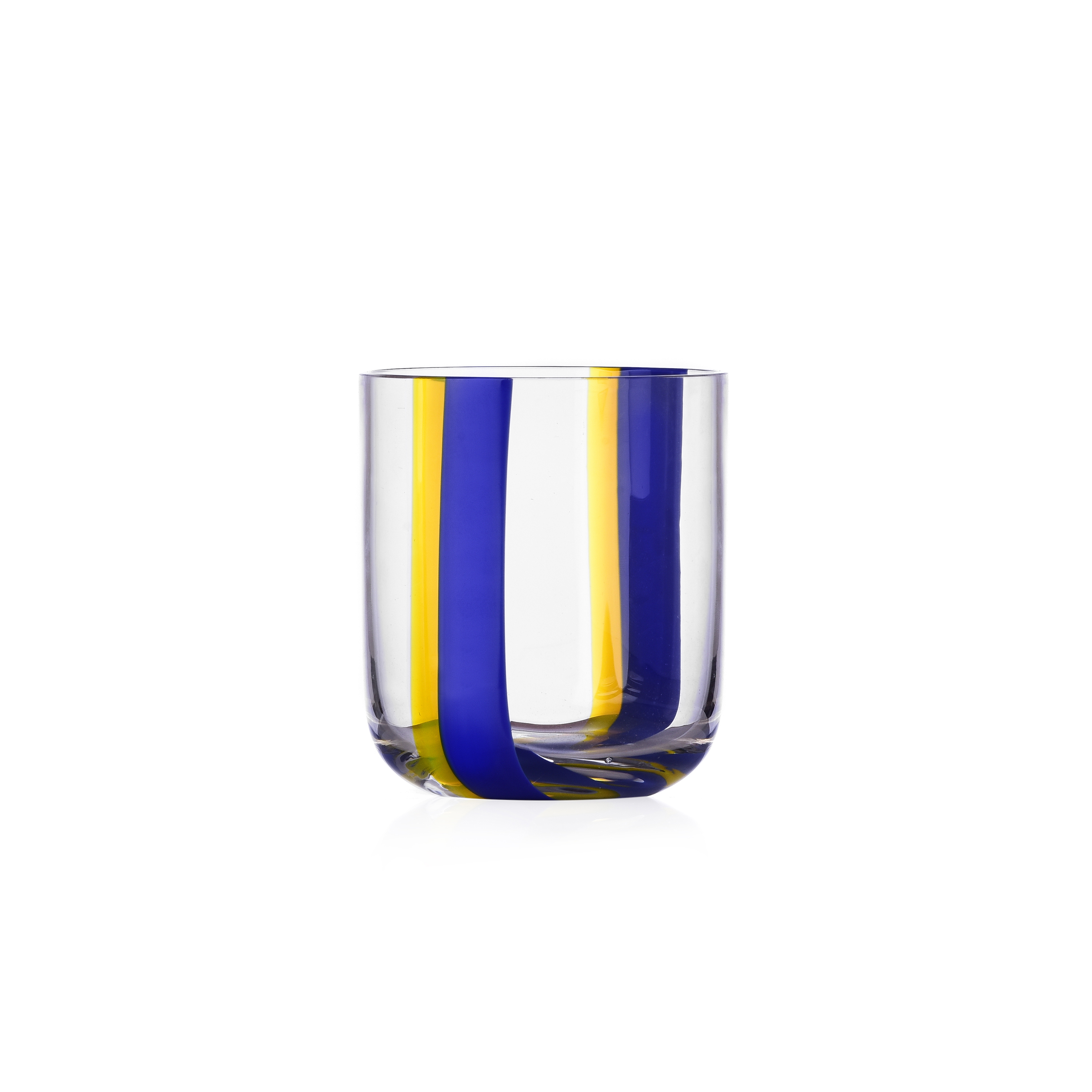 Glas Gesti - Blau/Gelb