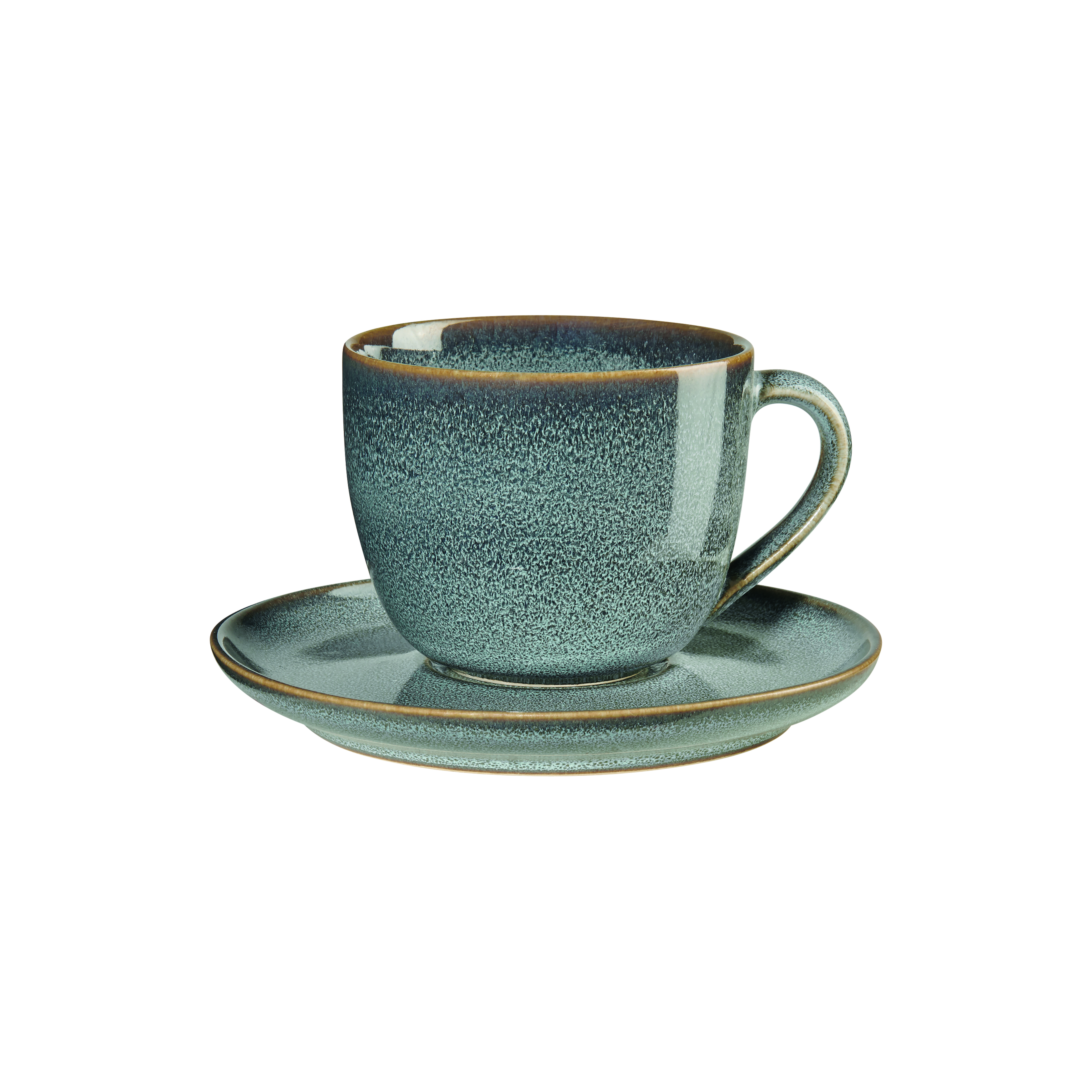 Cappuccinotasse mit Unterteller denim 