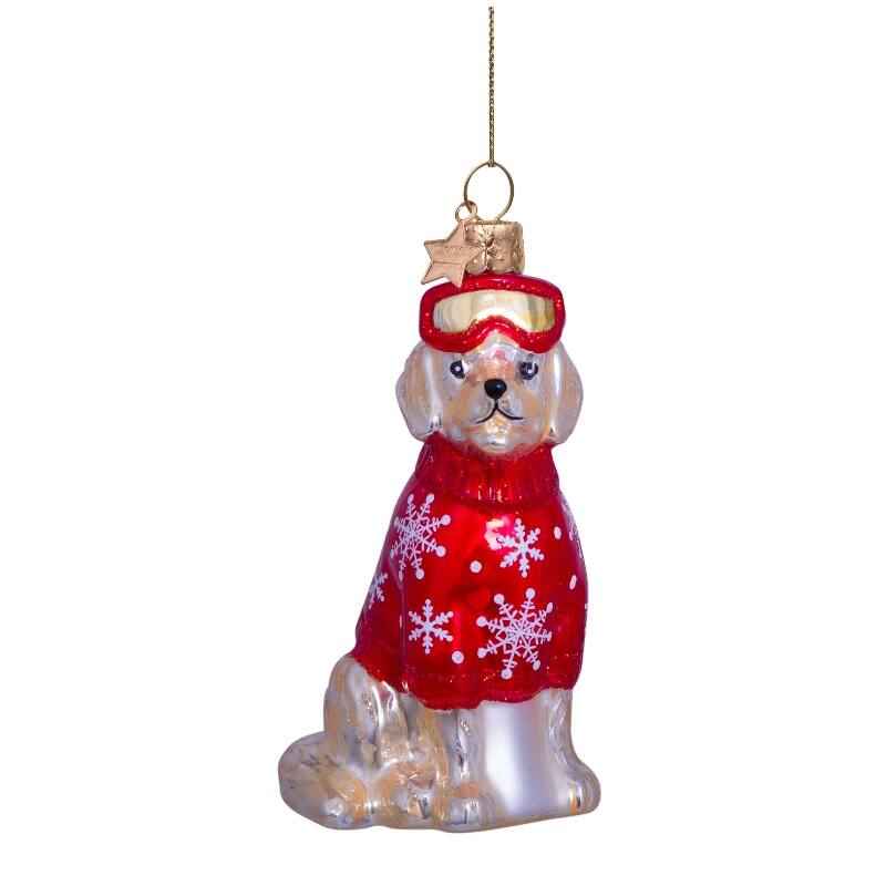 Ornament Golden Retriever Ski