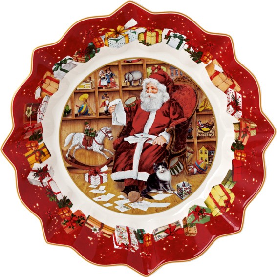 Villeroy & Boch Schale groß Santa liest Wunschzettel 25x25x4cm TOYS FANTASY