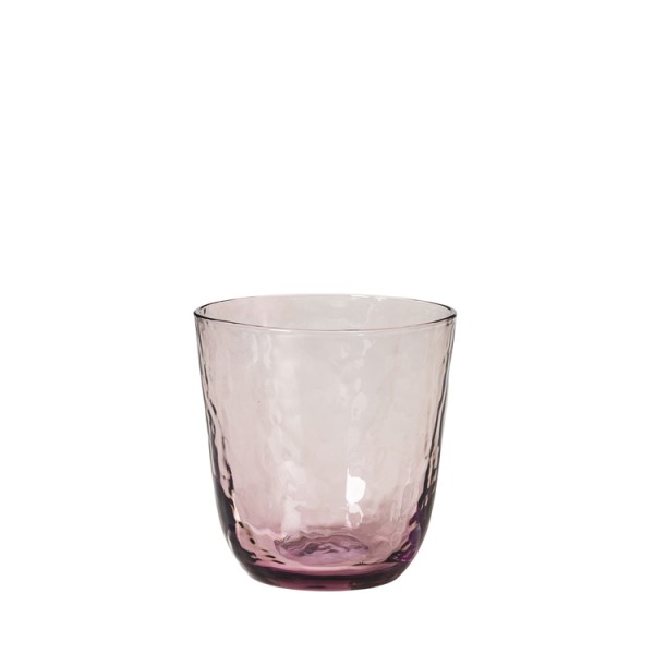 Broste Copenhagen Trinkglas 0,33L purple HAMMERED