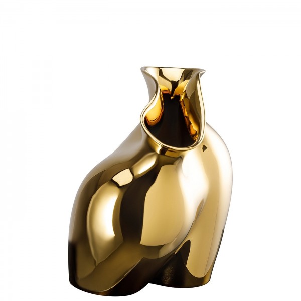 Rosenthal Vase 26cm LA CHUTE GOLD TITANISIERT