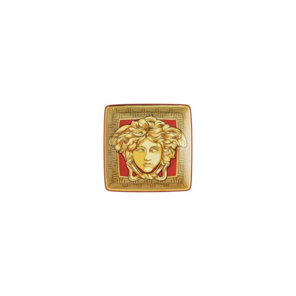 Versace Schälchen quadr. 12cm flach VERSACE MEDUSA AMPLIFIED GOLDEN COIN
