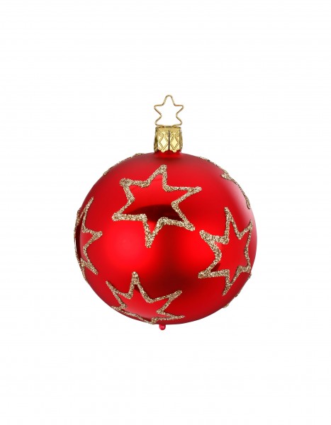 Inge‘s Christmas Decor Kugel 6cm Rising Star rot matt INGE'S CHRISTMAS
