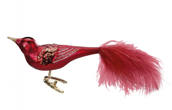 Inge‘s Christmas Decor Festive Bird 11cm INGE'S CHRISTMAS